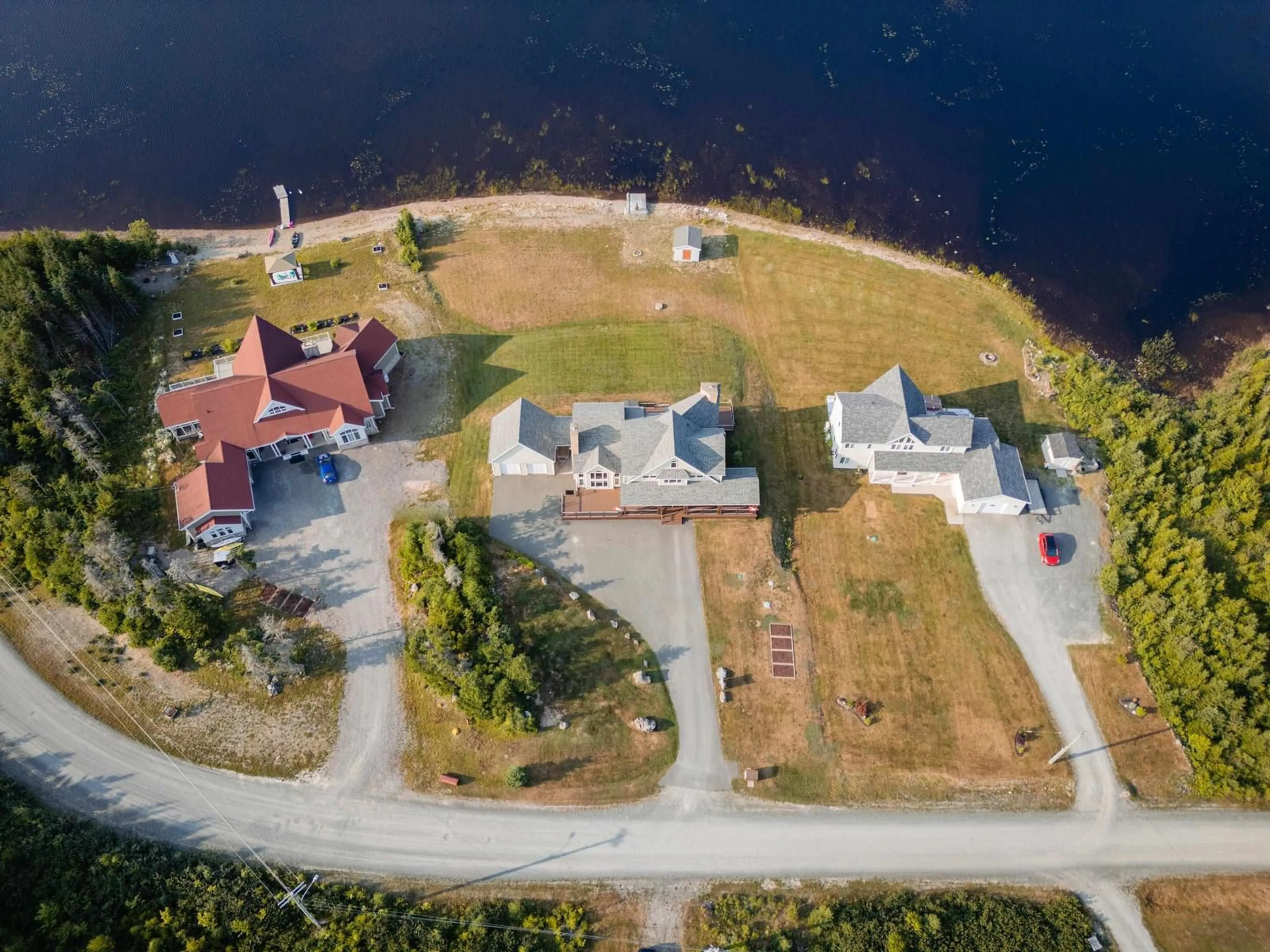 A pic from outside/outdoor area/front of a property/back of a property/a pic from drone, water/lake/river/ocean view for 89 Bastion Ave, Louisbourg Nova Scotia B1C 0A1