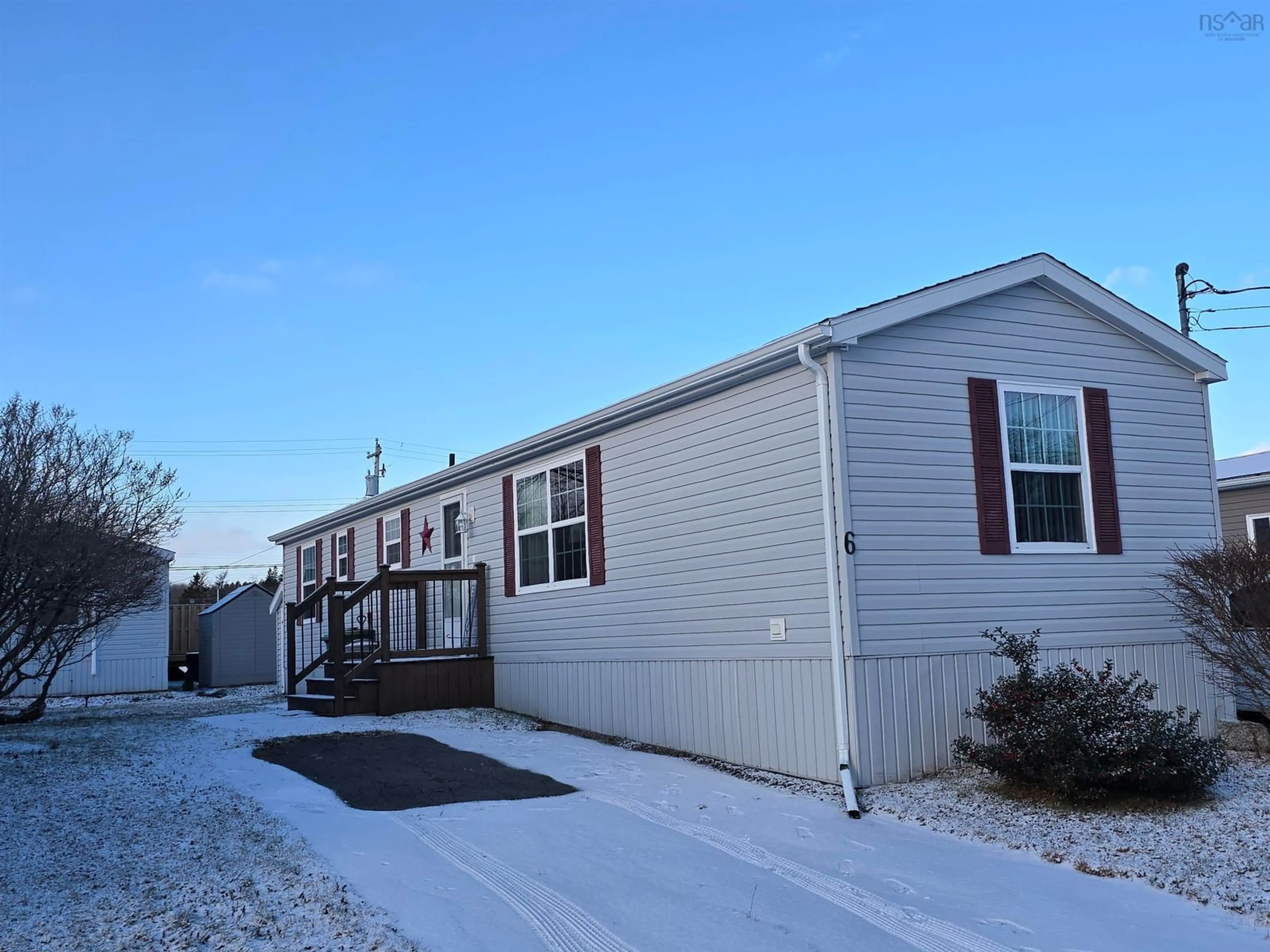 Home with vinyl exterior material, street for 6 Dogwood St, Westphal Nova Scotia B2W 3S2