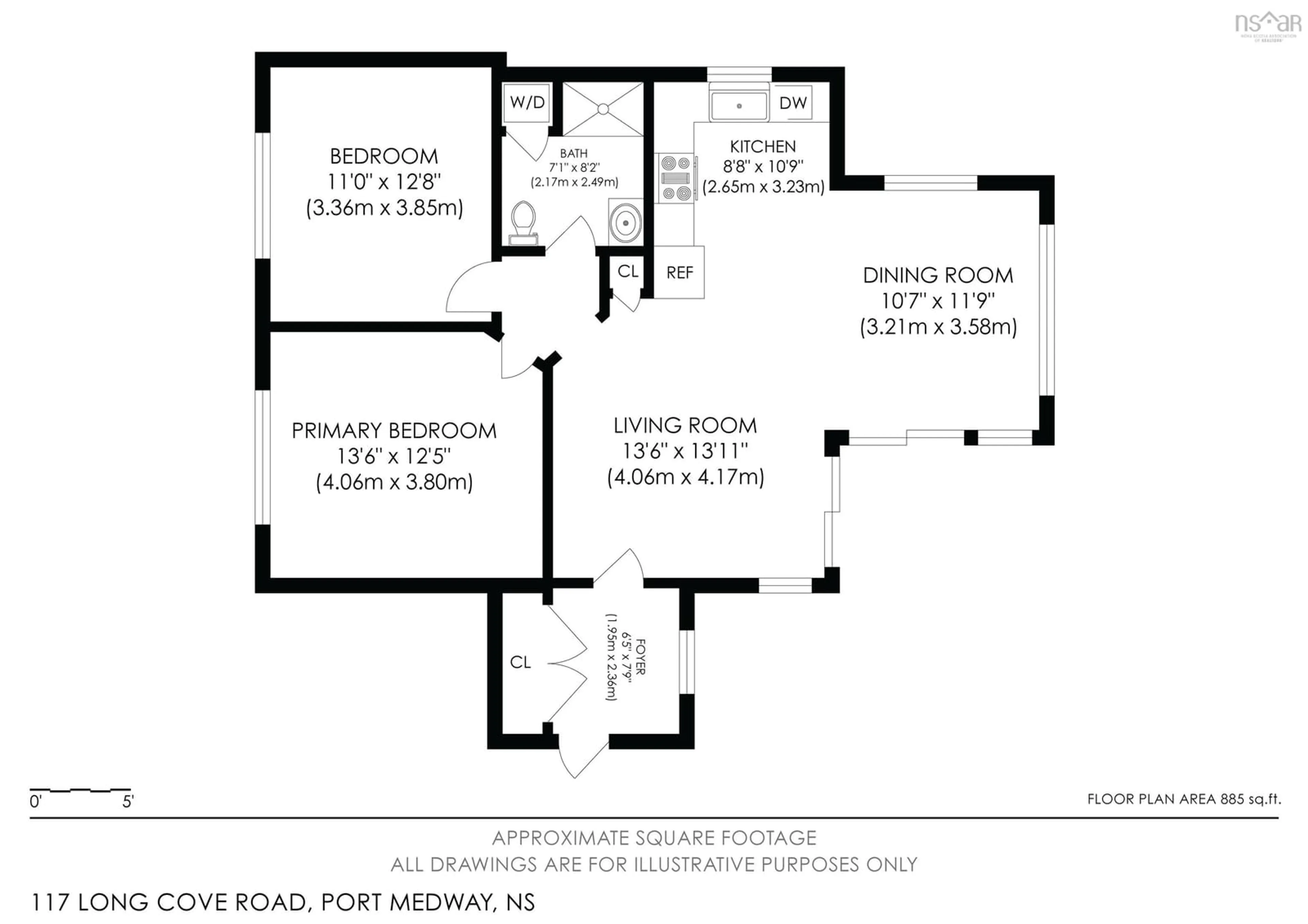 Floor plan for 117 Long Cove Road, Port Medway Nova Scotia B0J 2T0