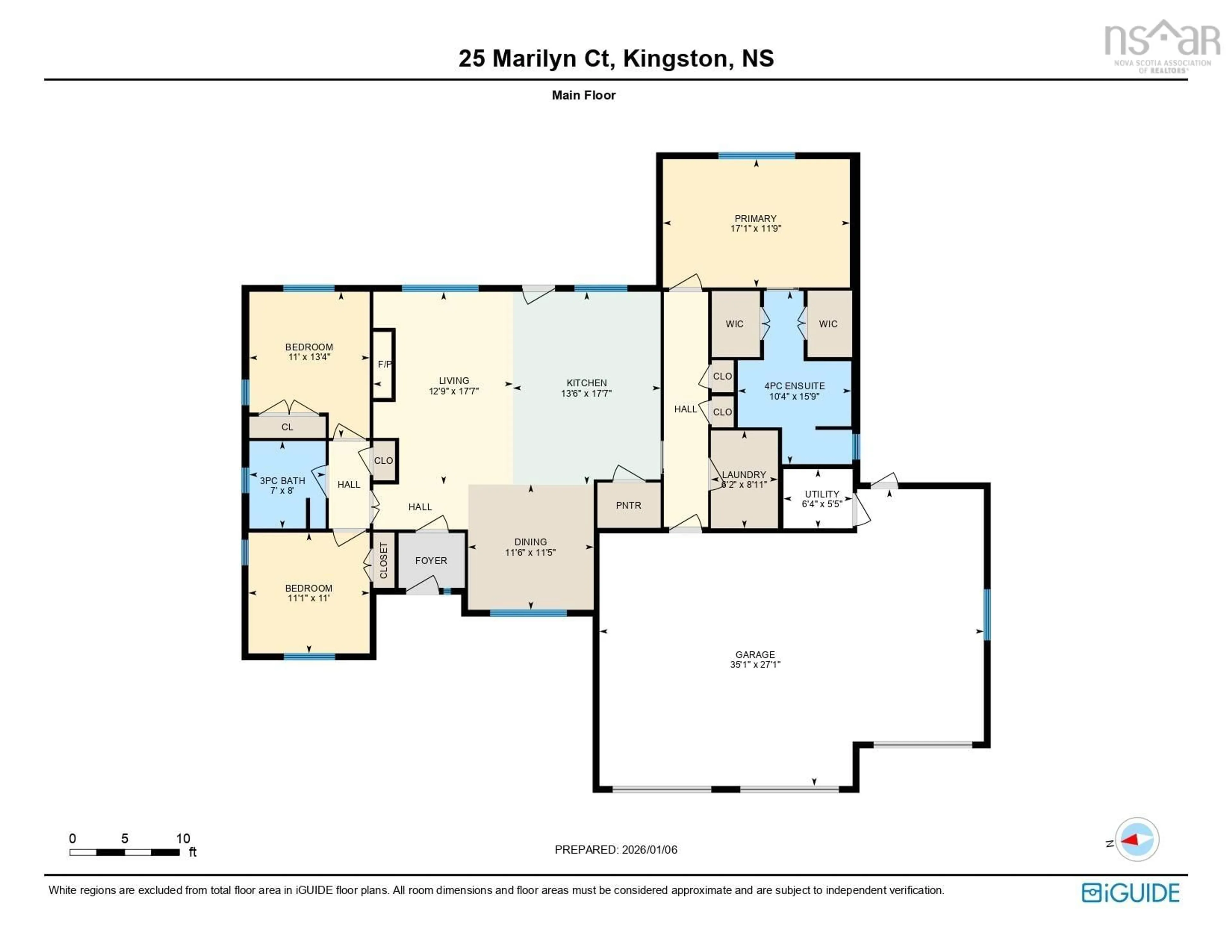 Floor plan for 25 Marilyn Court, Kingston Nova Scotia B0P 1R0