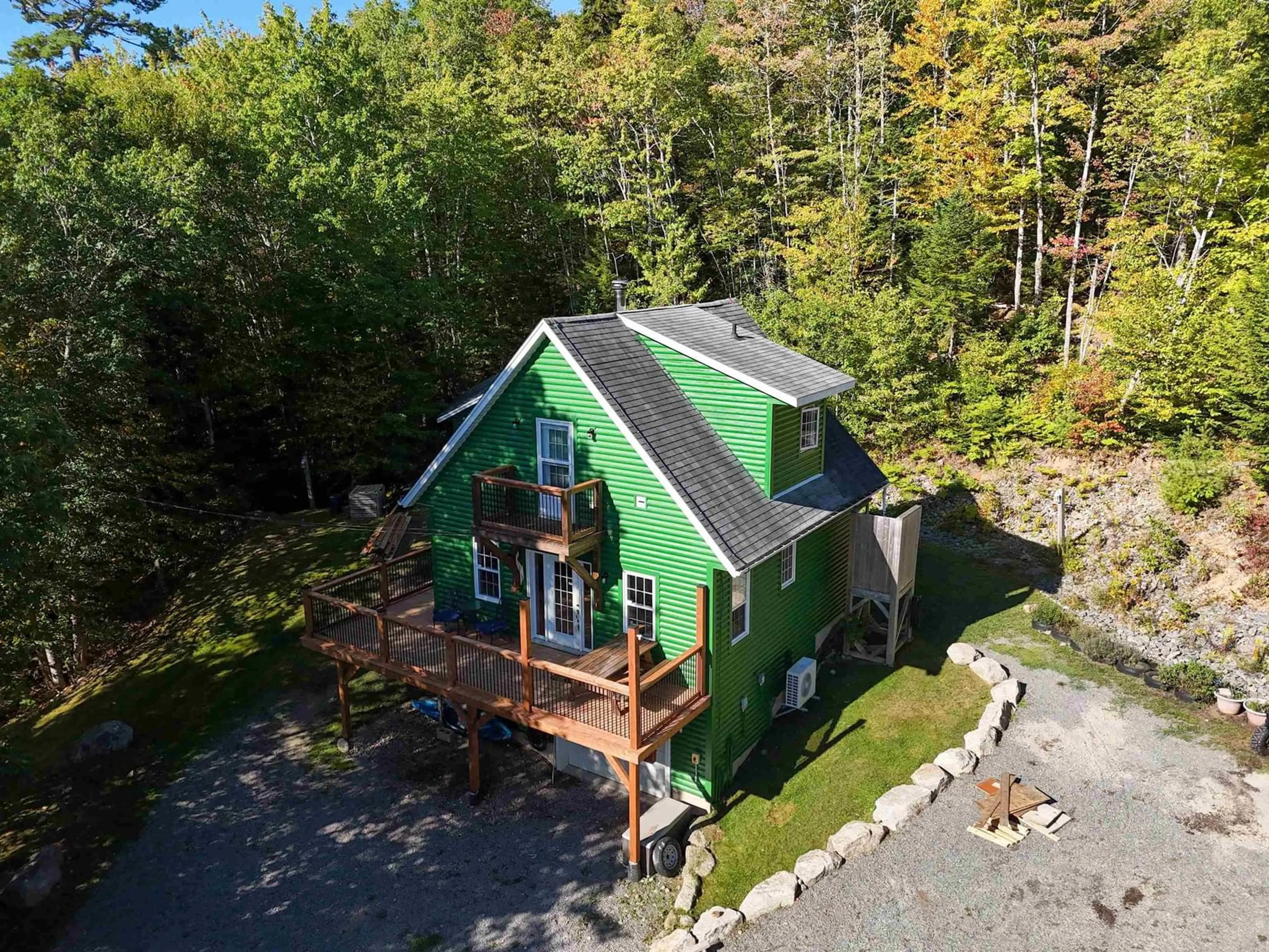 A pic from outside/outdoor area/front of a property/back of a property/a pic from drone, unknown for 269 Village Path, Vaughan Nova Scotia B0N 2T0