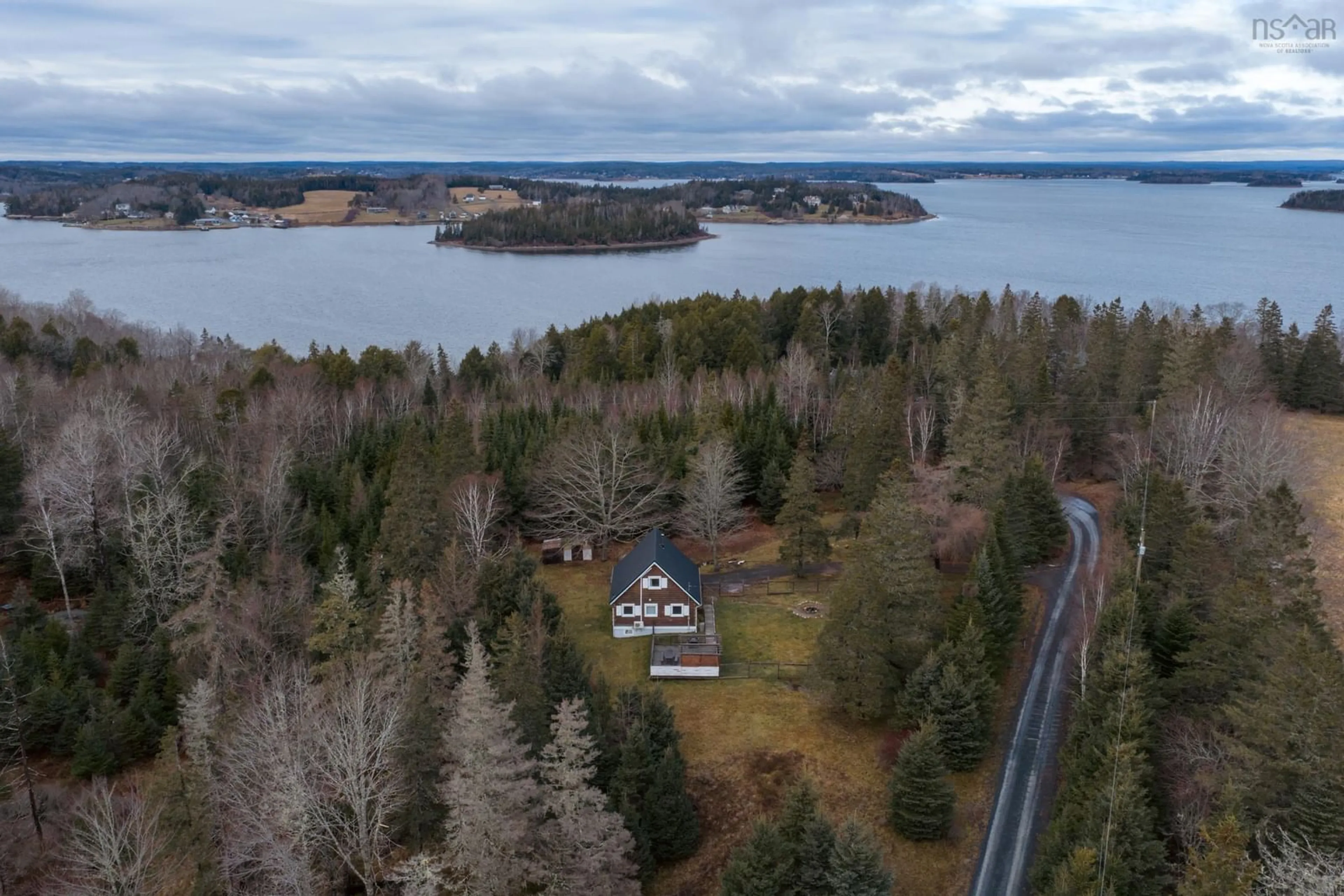 A pic from outside/outdoor area/front of a property/back of a property/a pic from drone, water/lake/river/ocean view for 113 Holder Rd, Second Peninsula Nova Scotia B0J 2C0