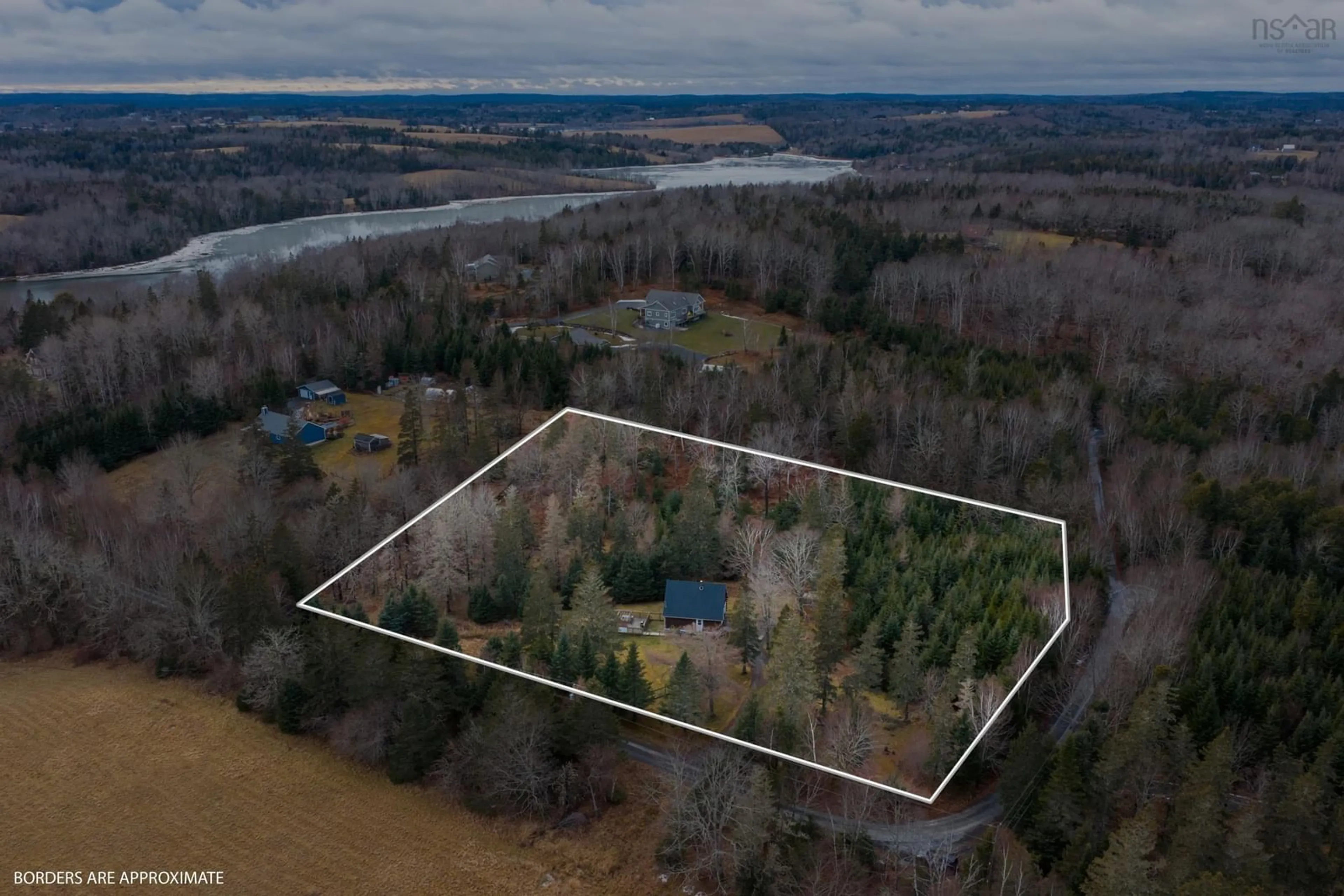 A pic from outside/outdoor area/front of a property/back of a property/a pic from drone, water/lake/river/ocean view for 113 Holder Rd, Second Peninsula Nova Scotia B0J 2C0