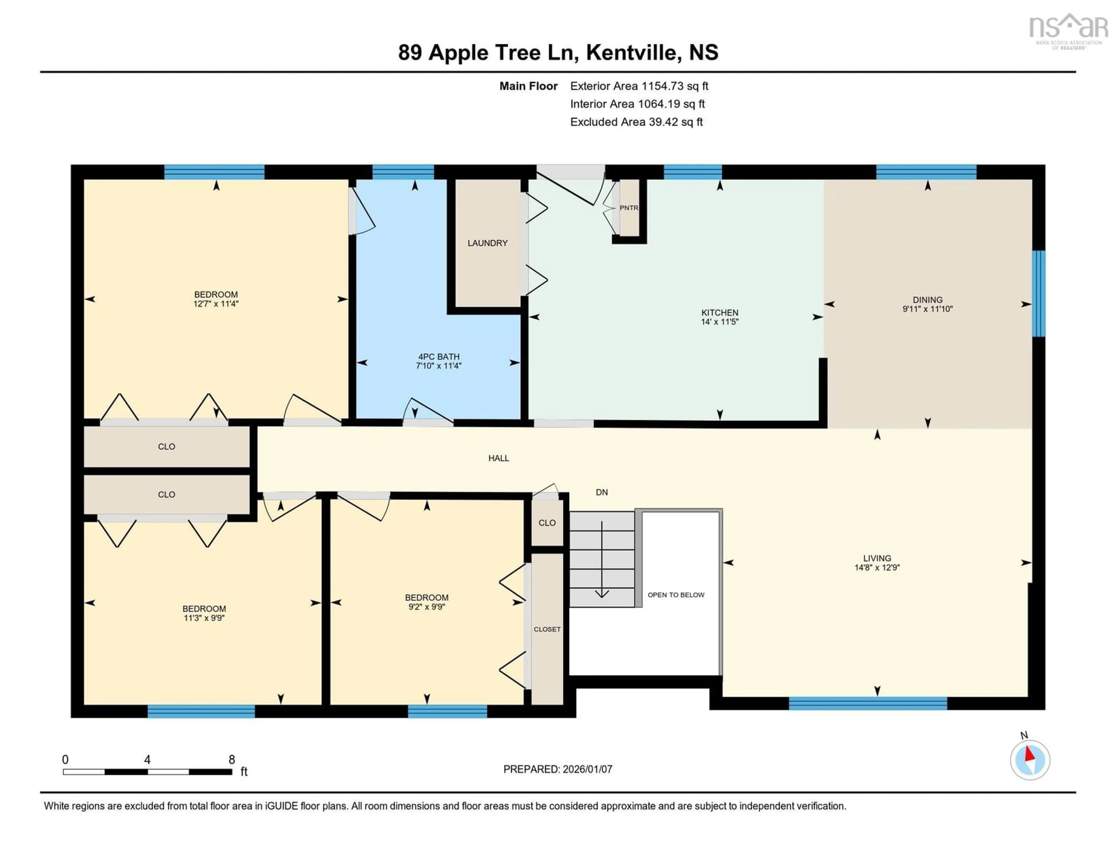 Floor plan for 89 Apple Tree Lane, Kentville Nova Scotia B4N 5C1