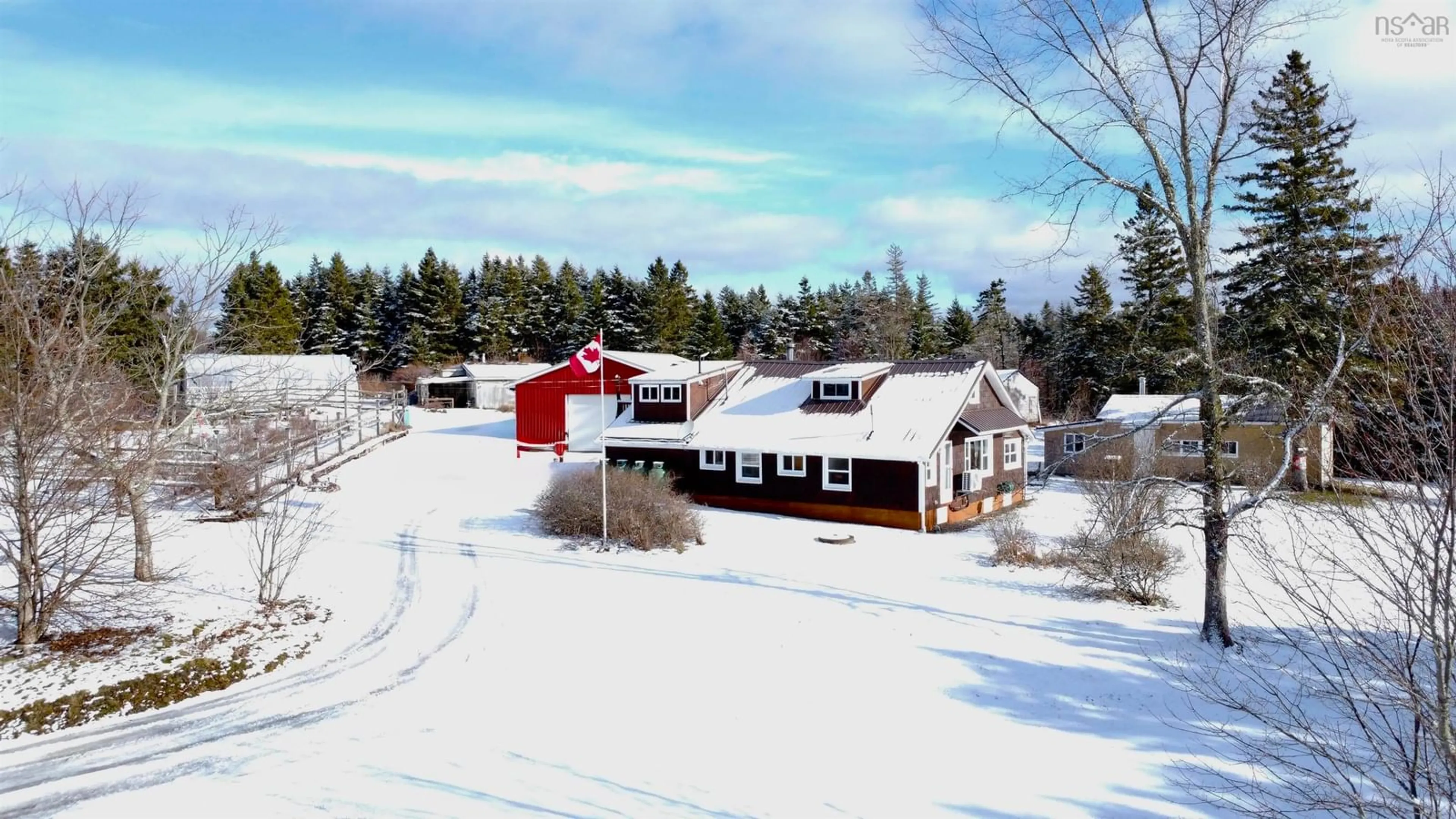 A pic from outside/outdoor area/front of a property/back of a property/a pic from drone, street for 60 Baseline Road, Newton Mills Nova Scotia B0N 2P0