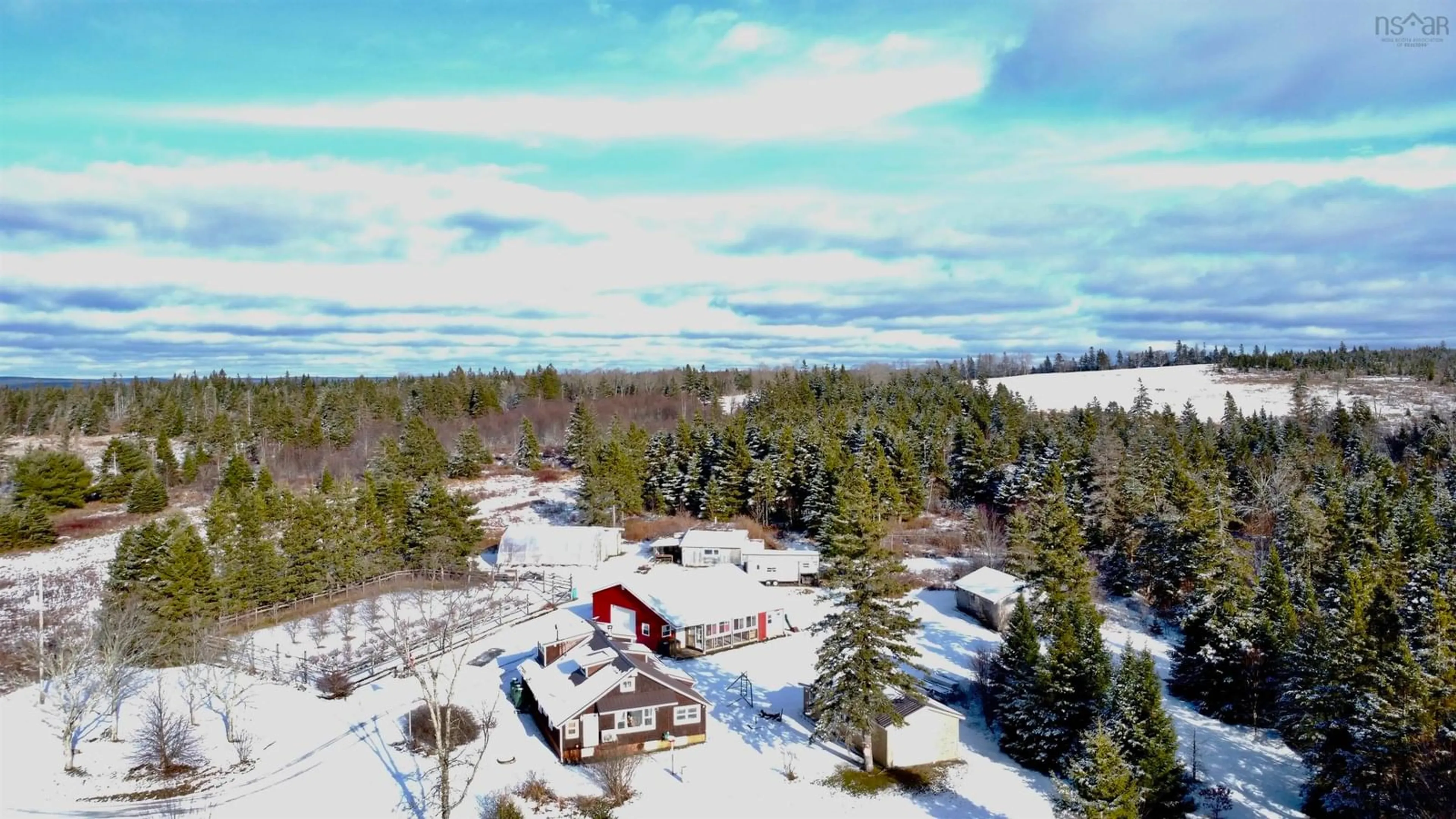 A pic from outside/outdoor area/front of a property/back of a property/a pic from drone, mountain view for 60 Baseline Road, Newton Mills Nova Scotia B0N 2P0