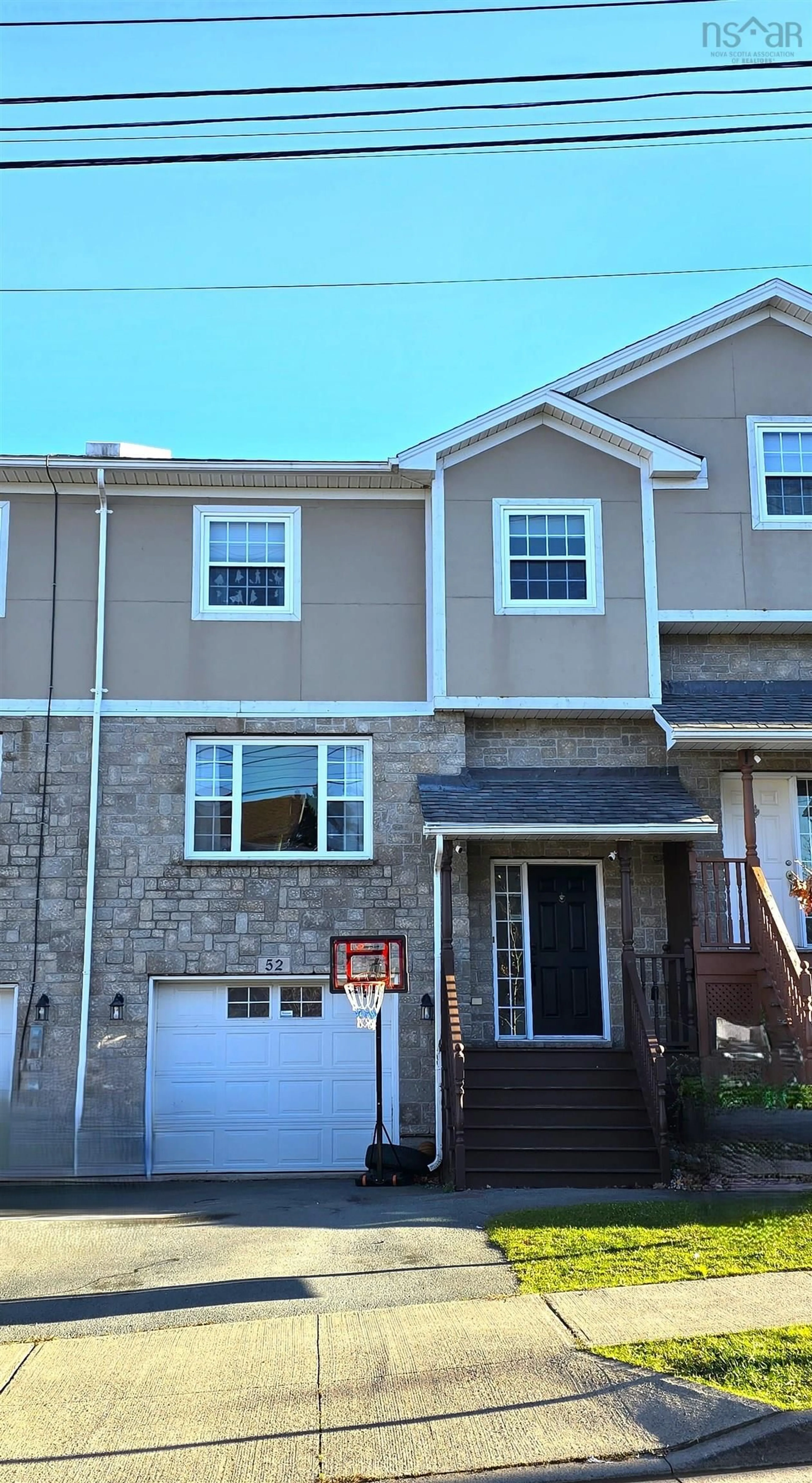 Home with vinyl exterior material, street for 52 Viridian Dr, Dartmouth Nova Scotia B3A 0B7