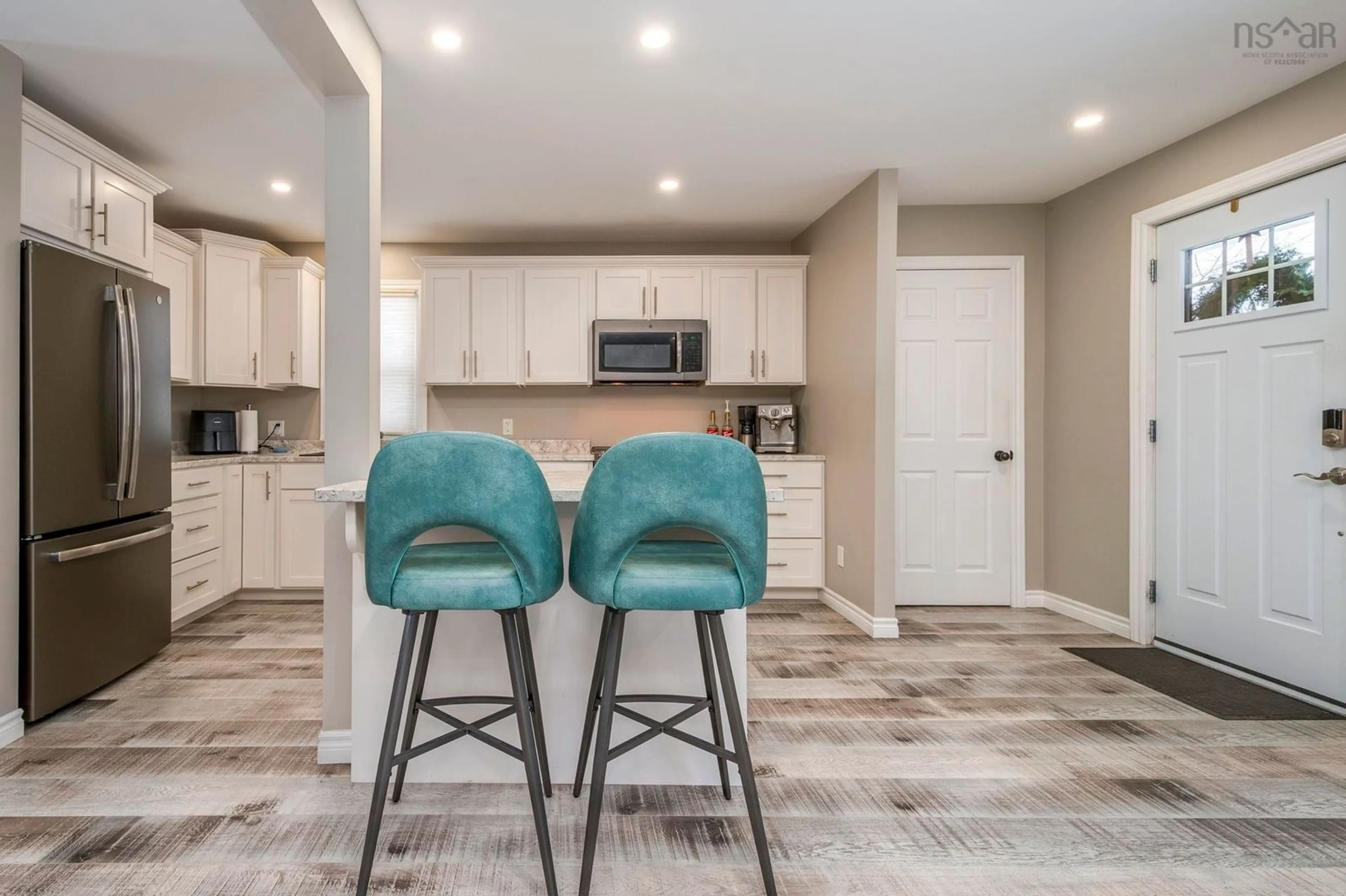 Open concept kitchen, ceramic/tile floor for 27 Cambey Ave, Stellarton Nova Scotia B0K 1S0