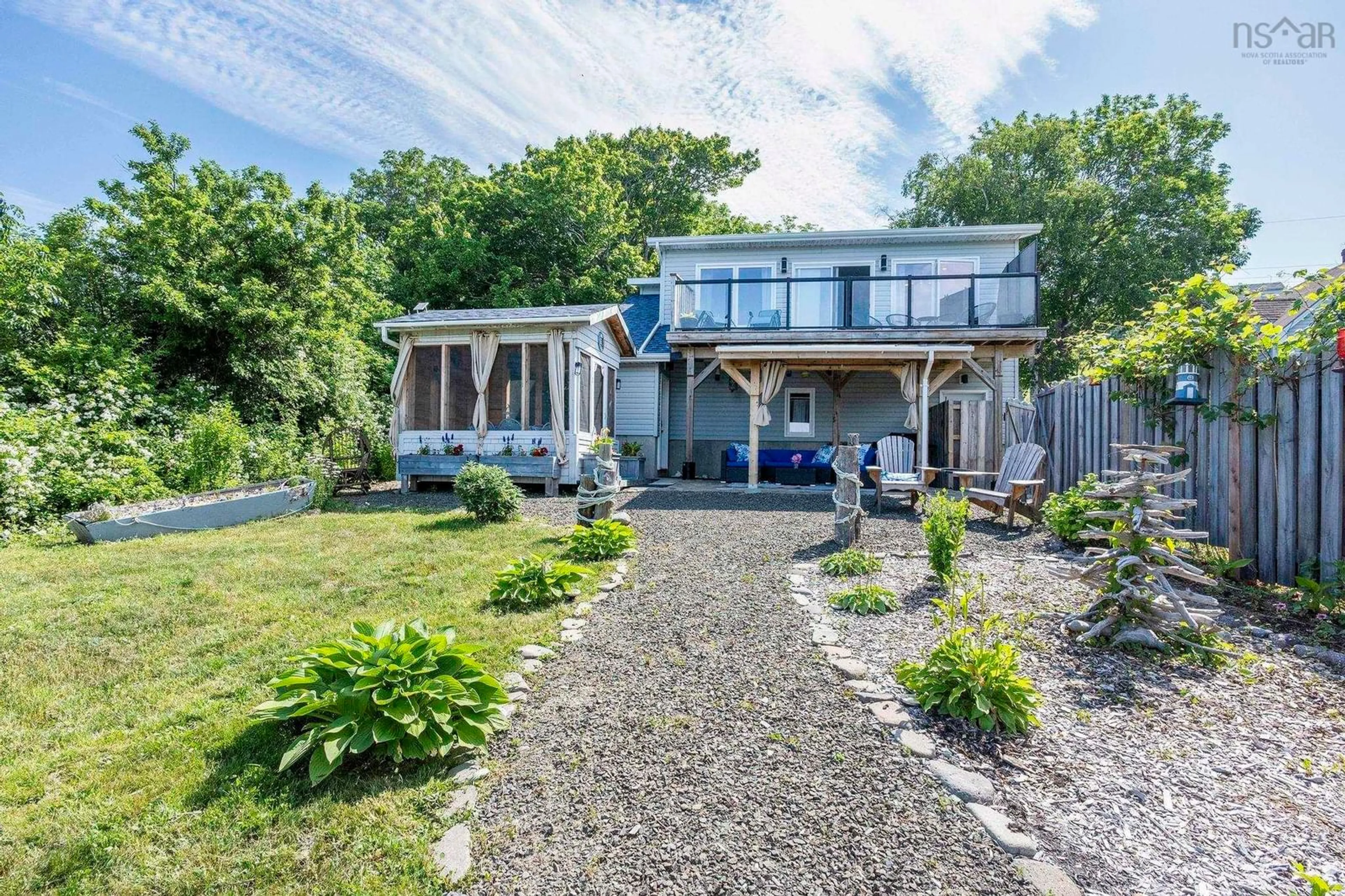 A pic from outside/outdoor area/front of a property/back of a property/a pic from drone, water/lake/river/ocean view for 608 Granville Rd, Victoria Beach Nova Scotia B0S 1A0