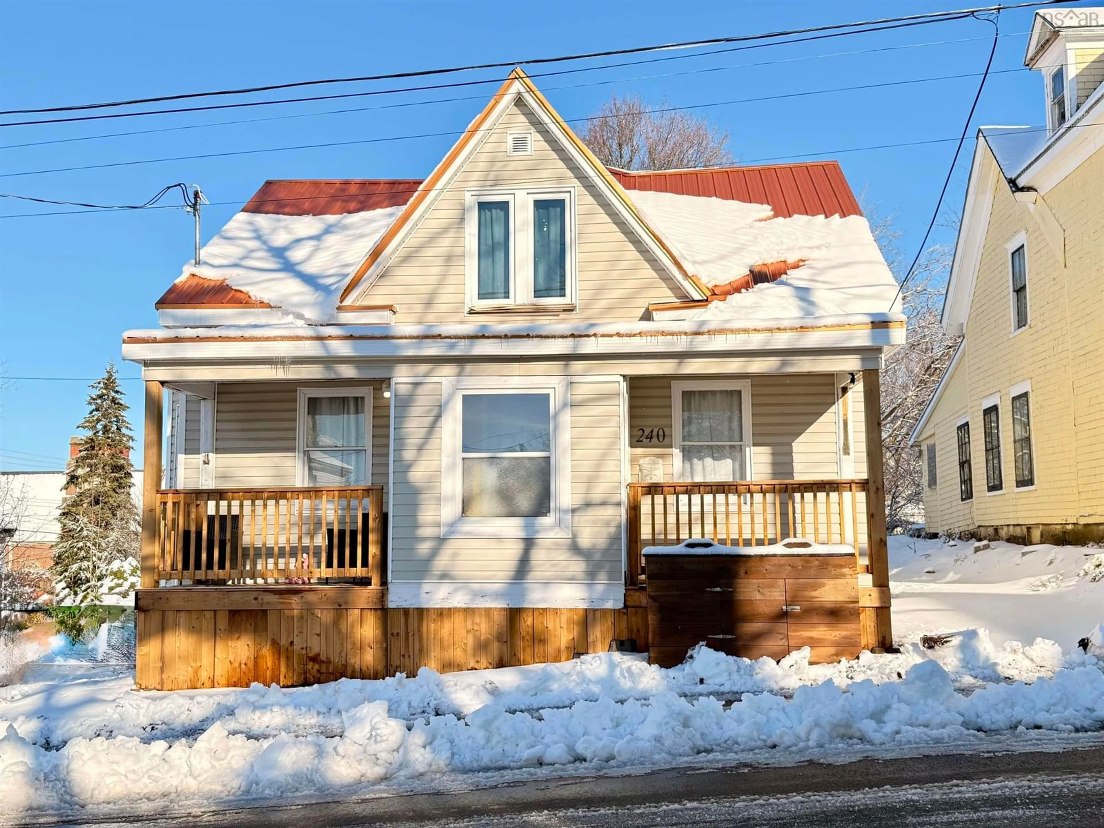 Home with vinyl exterior material, street for 240 Forbes Street, New Glasgow Nova Scotia B2H 4P4