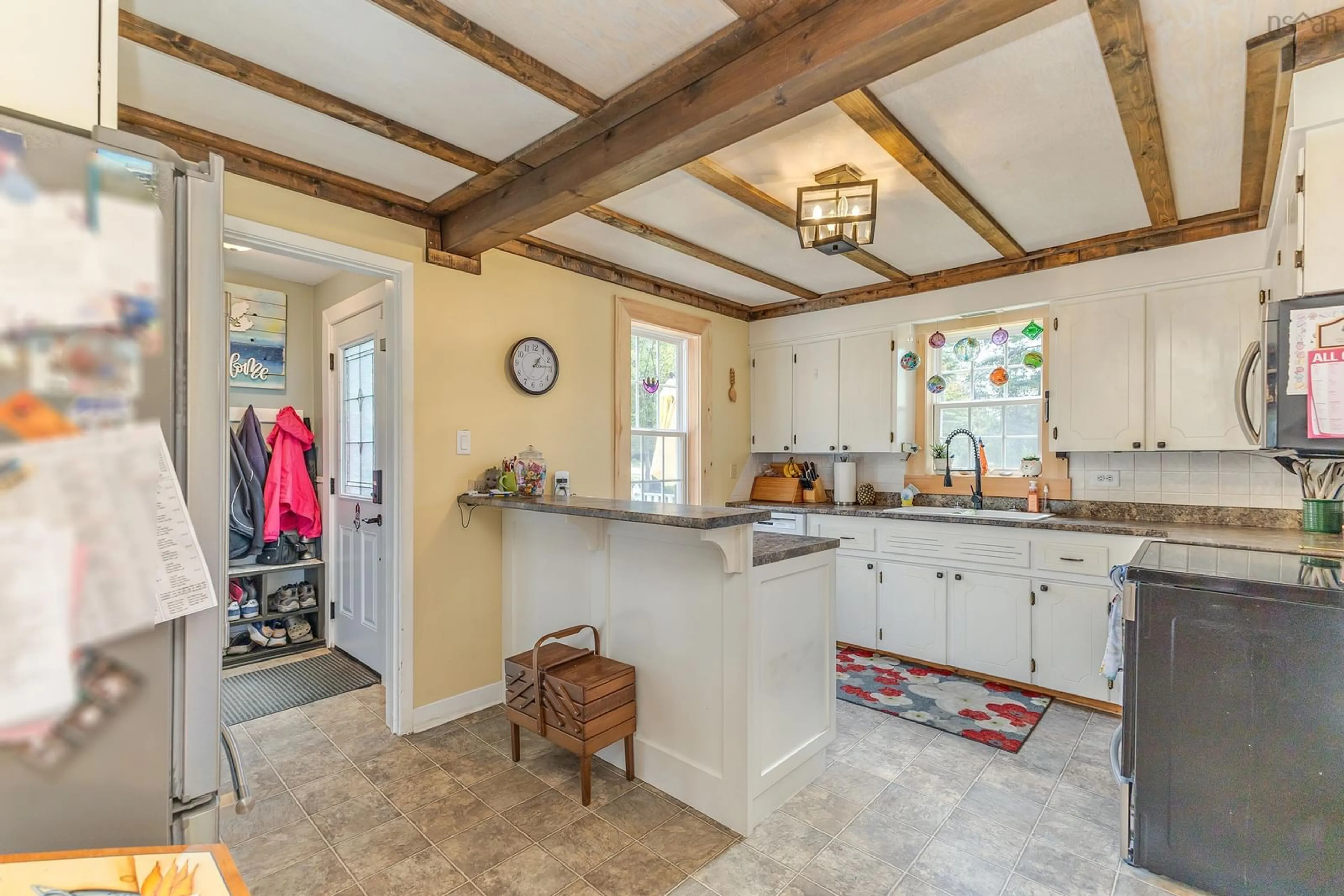 Open concept kitchen, ceramic/tile floor for 42 Oldham Rd, Enfield Nova Scotia B2T 1E2