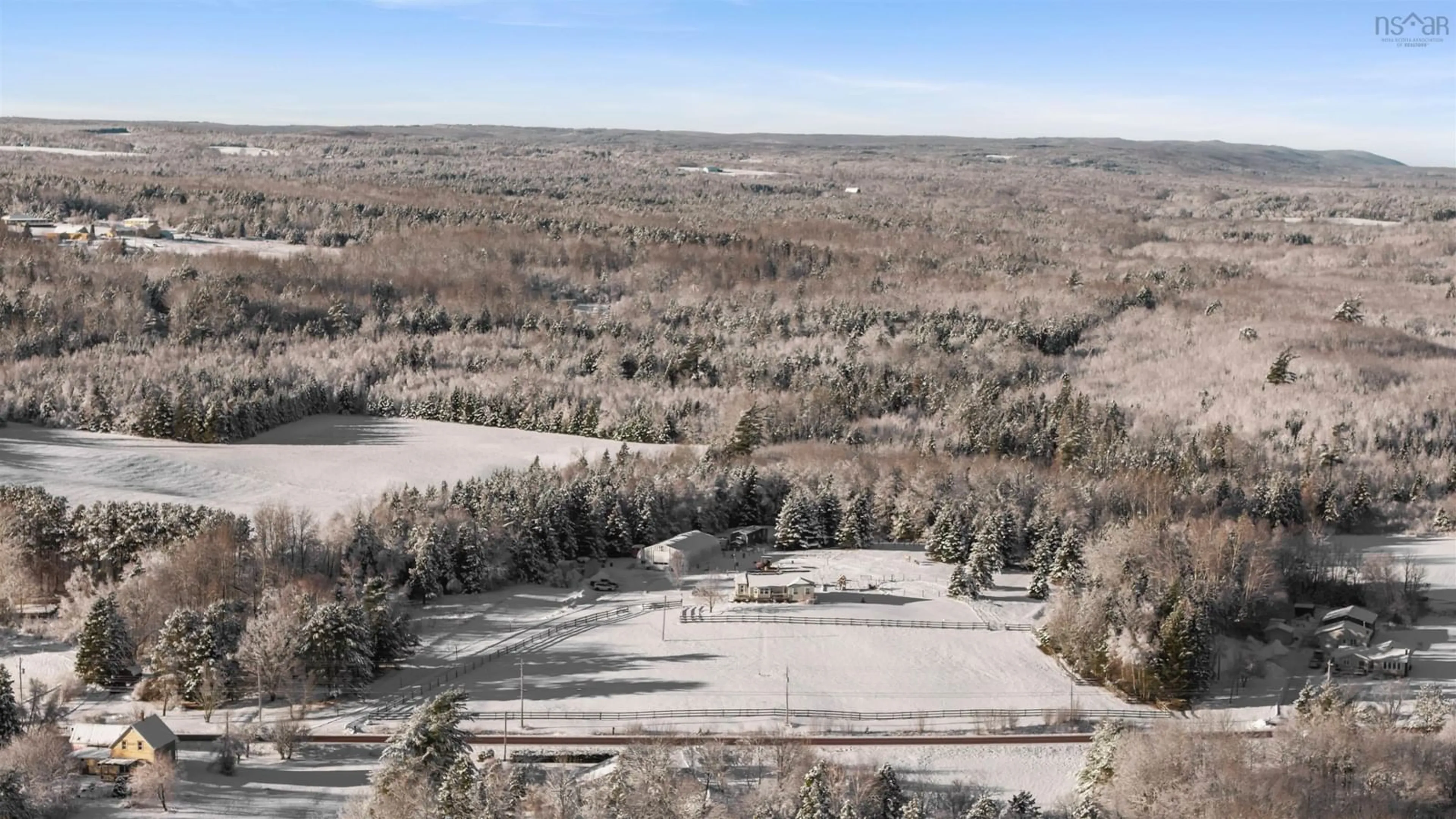 A pic from outside/outdoor area/front of a property/back of a property/a pic from drone, forest/trees view for 8063 Highway 311, Tatamagouche Nova Scotia B0K 1V0