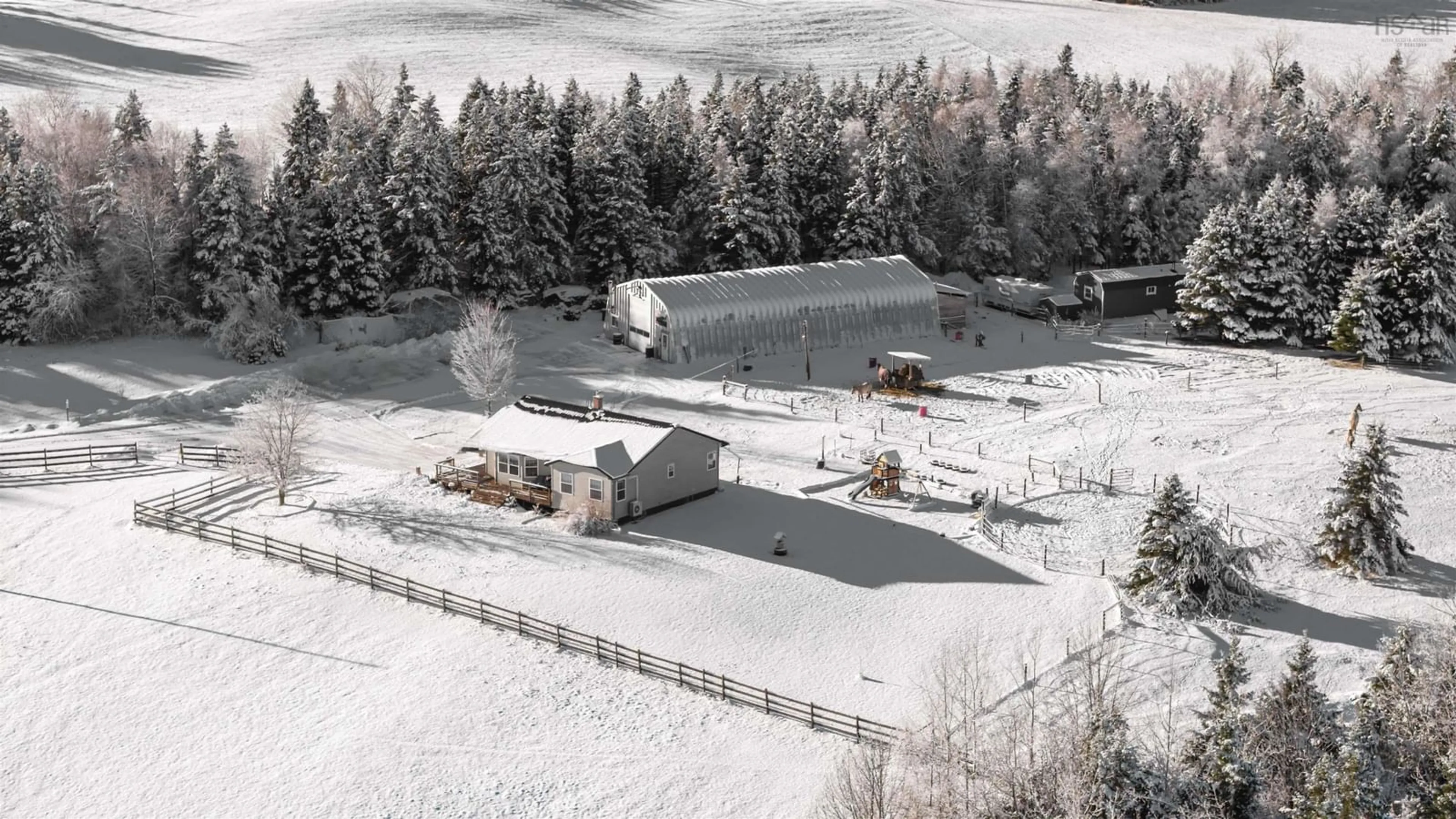 A pic from outside/outdoor area/front of a property/back of a property/a pic from drone, building for 8063 Highway 311, Tatamagouche Nova Scotia B0K 1V0