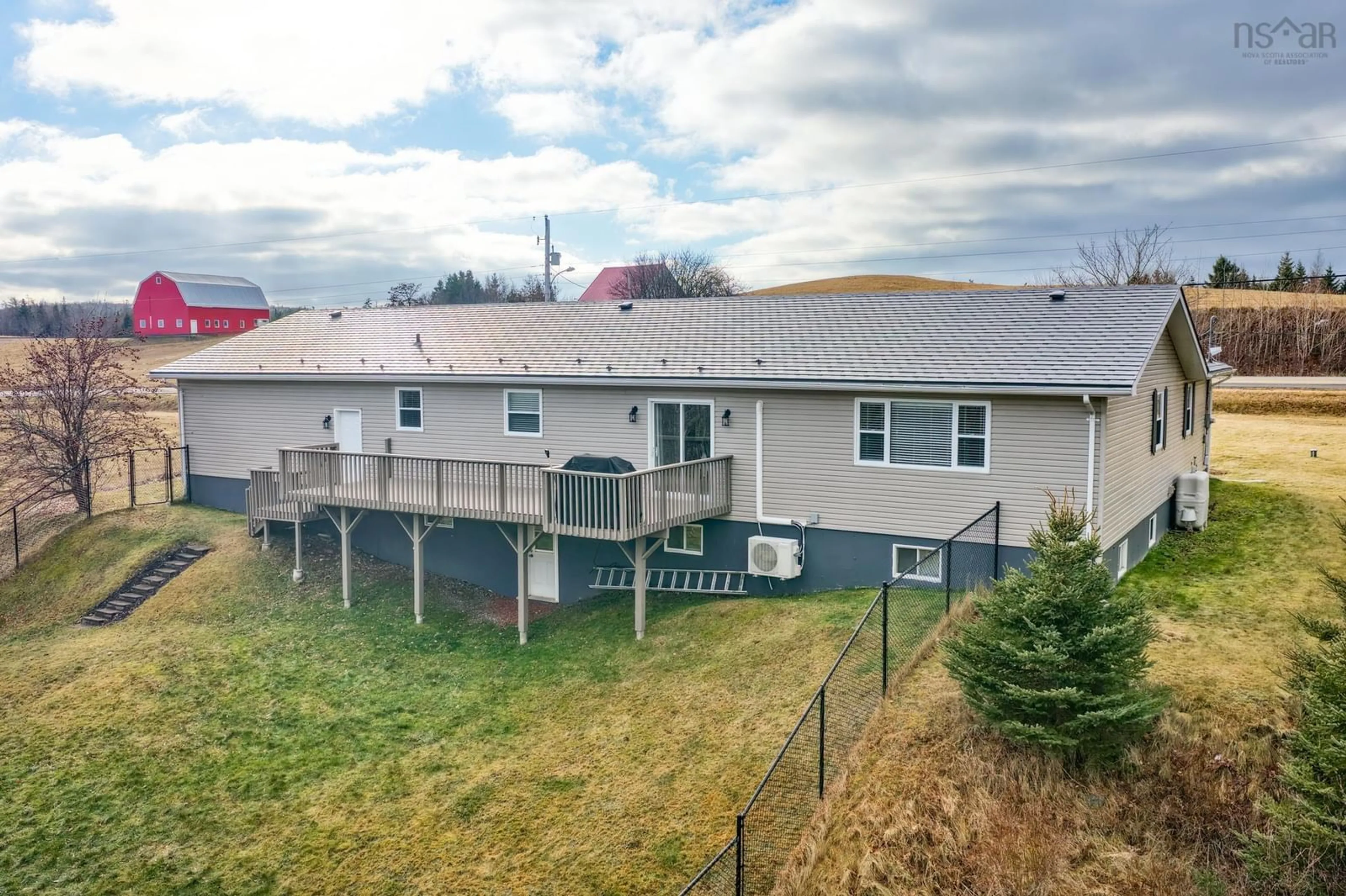 A pic from outside/outdoor area/front of a property/back of a property/a pic from drone, unknown for 6255 Grand Mira North Rd, Grand Mira North Nova Scotia B1K 1N7