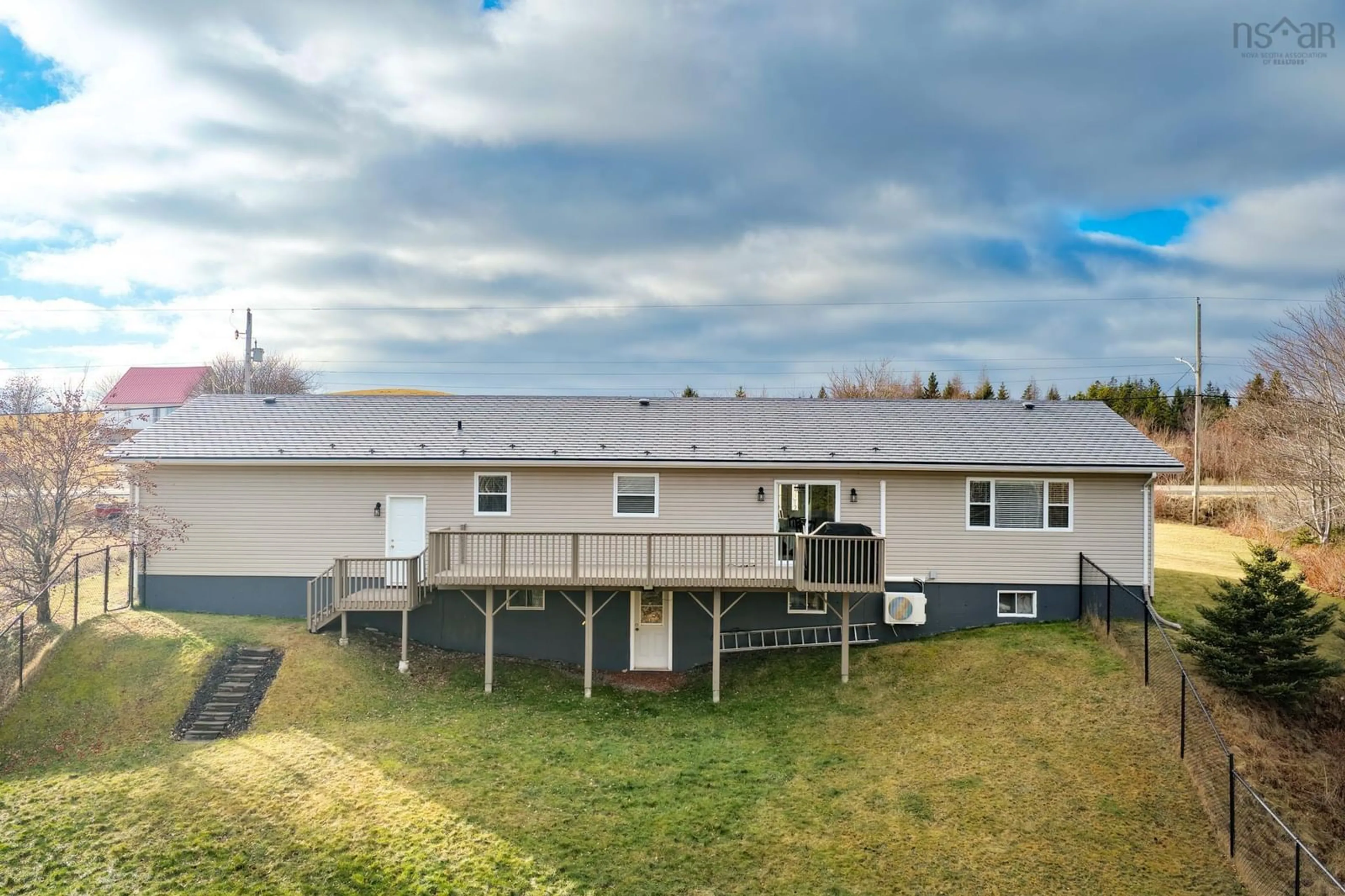 A pic from outside/outdoor area/front of a property/back of a property/a pic from drone, unknown for 6255 Grand Mira North Rd, Grand Mira North Nova Scotia B1K 1N7