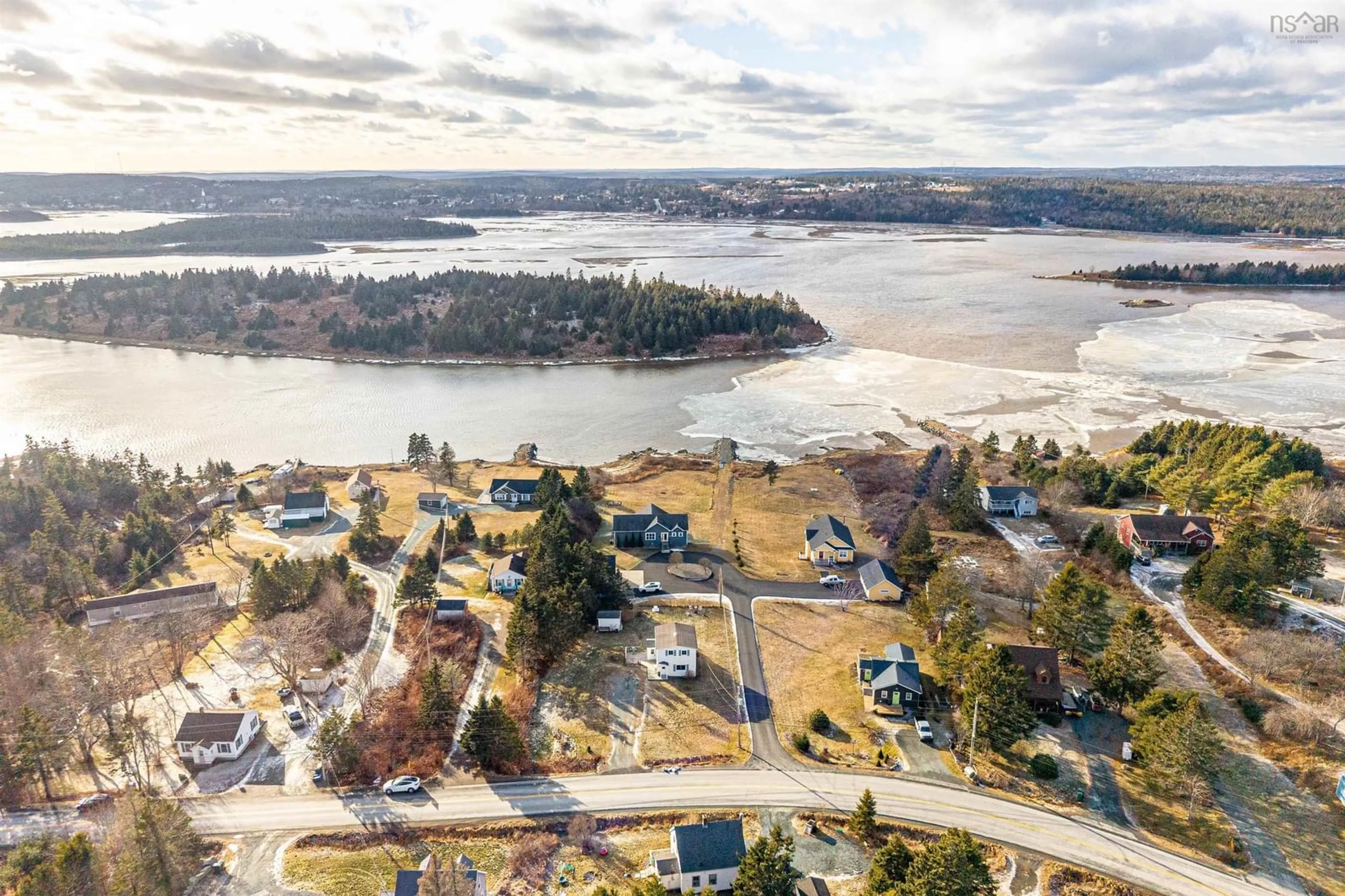 A pic from outside/outdoor area/front of a property/back of a property/a pic from drone, water/lake/river/ocean view for 662 East Chezzetcook Rd, East Chezzetcook Nova Scotia B0J 2L0
