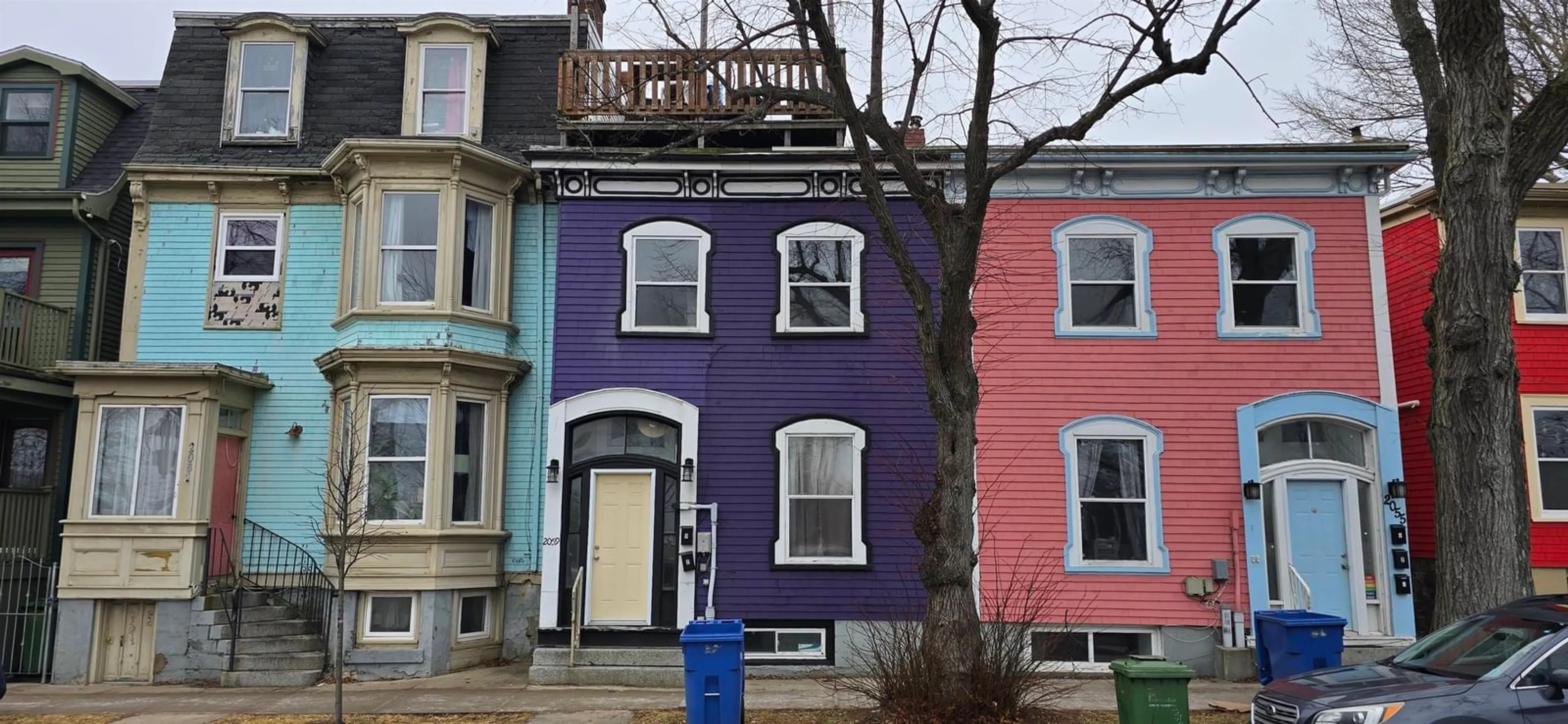 Home with vinyl exterior material, street for 2055,2059,2061 North Park St, Halifax Nova Scotia B3K 4B2