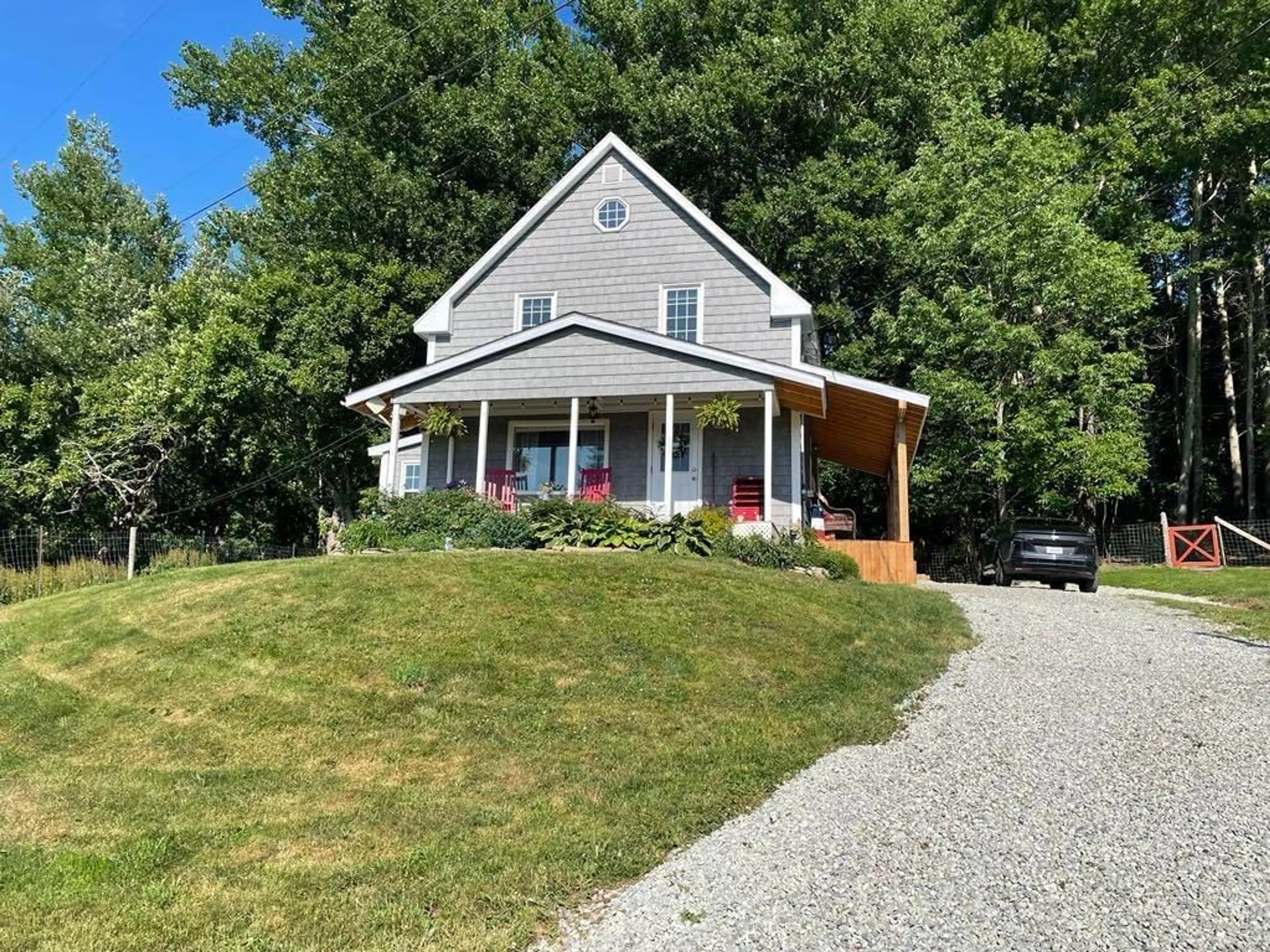 A pic from outside/outdoor area/front of a property/back of a property/a pic from drone, street for 230 Arsenaults Hill Rd, Margaree Nova Scotia B0E 2B0
