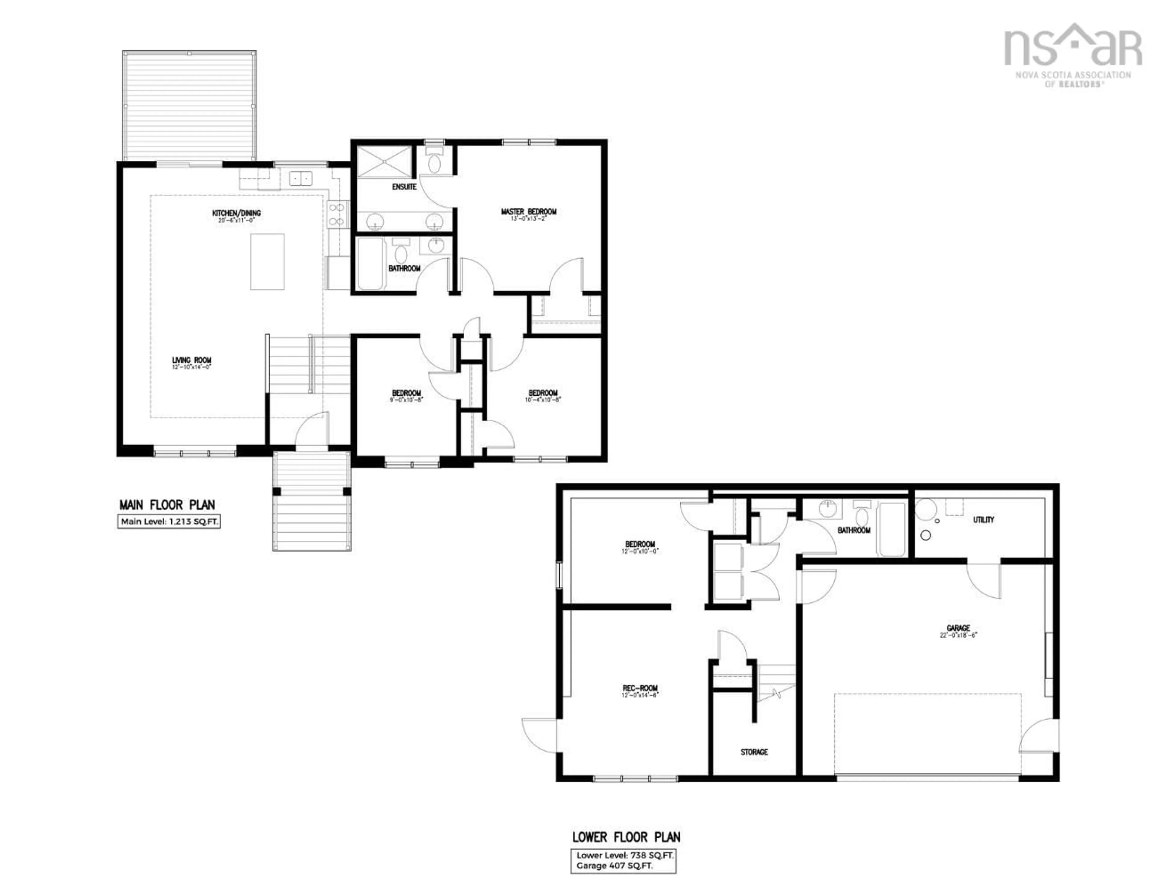 Floor plan for Lot 5128 246 Orchid Dr, Middle Sackville Nova Scotia B4E 3C3
