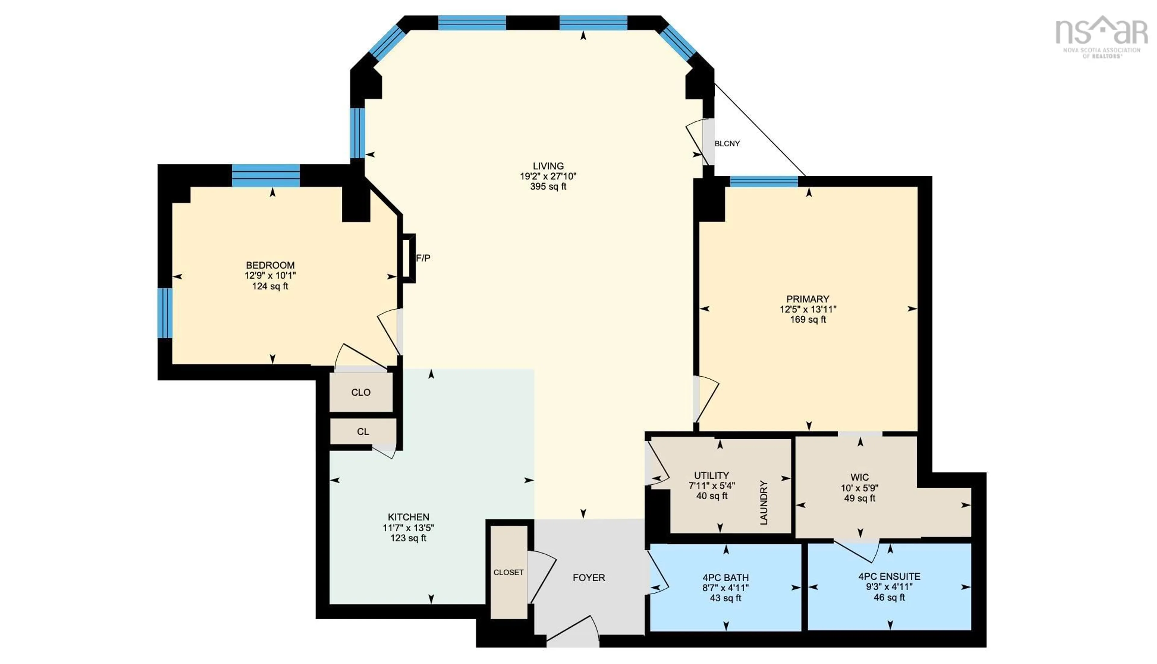 Floor plan for 1270 Oxford St #106, Halifax Nova Scotia B3H 3Y8