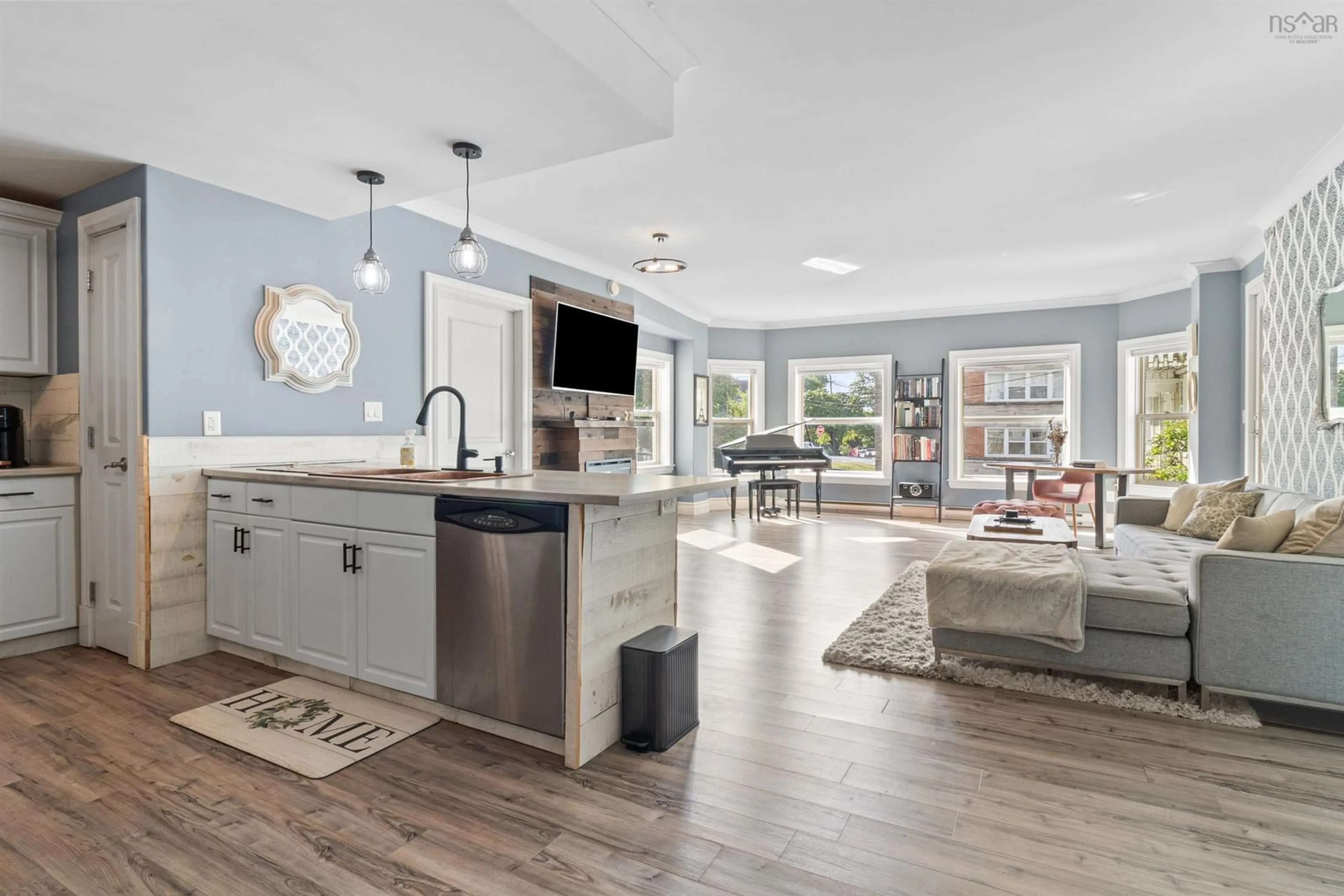 Open concept kitchen, ceramic/tile floor for 1270 Oxford St #106, Halifax Nova Scotia B3H 3Y8