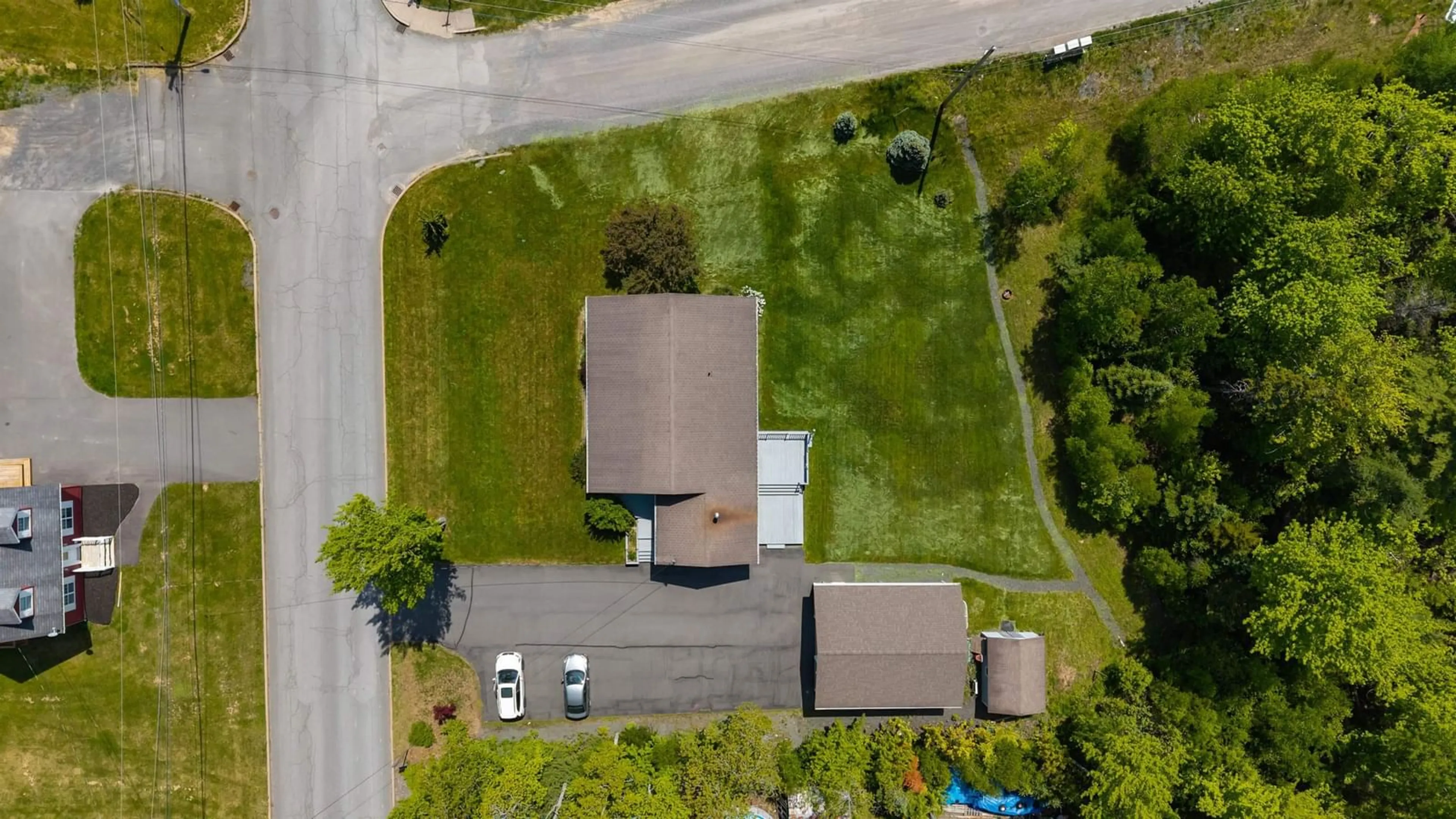A pic from outside/outdoor area/front of a property/back of a property/a pic from drone, street for 2024 Angell St, Westville Nova Scotia B0K 2A0