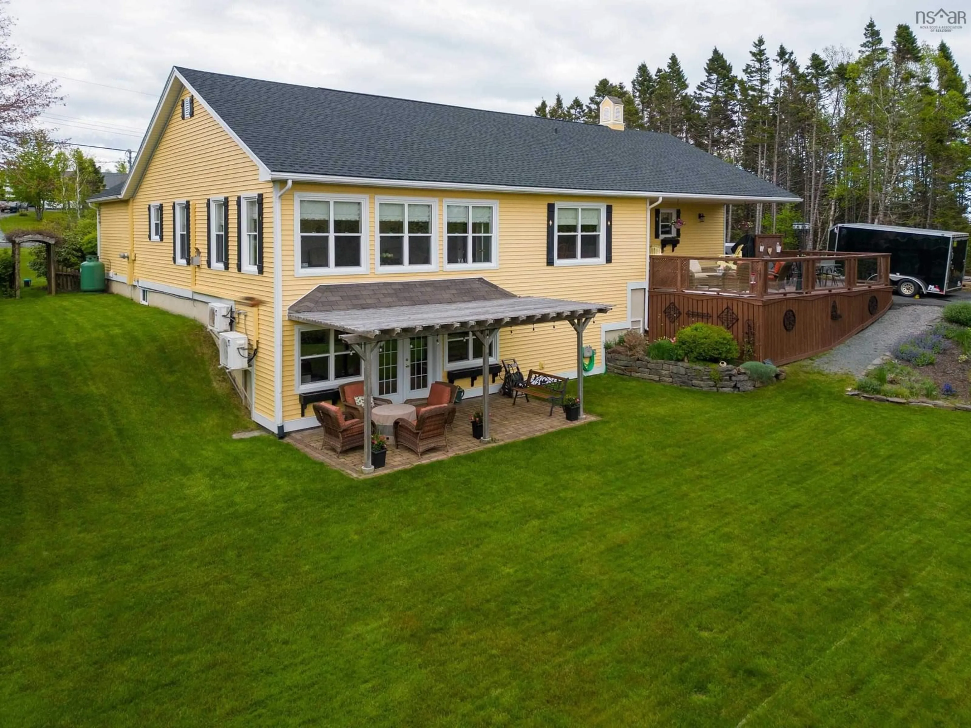 A pic from outside/outdoor area/front of a property/back of a property/a pic from drone, unknown for 51 Astour Dr, Eastern Passage Nova Scotia B3G 1P9