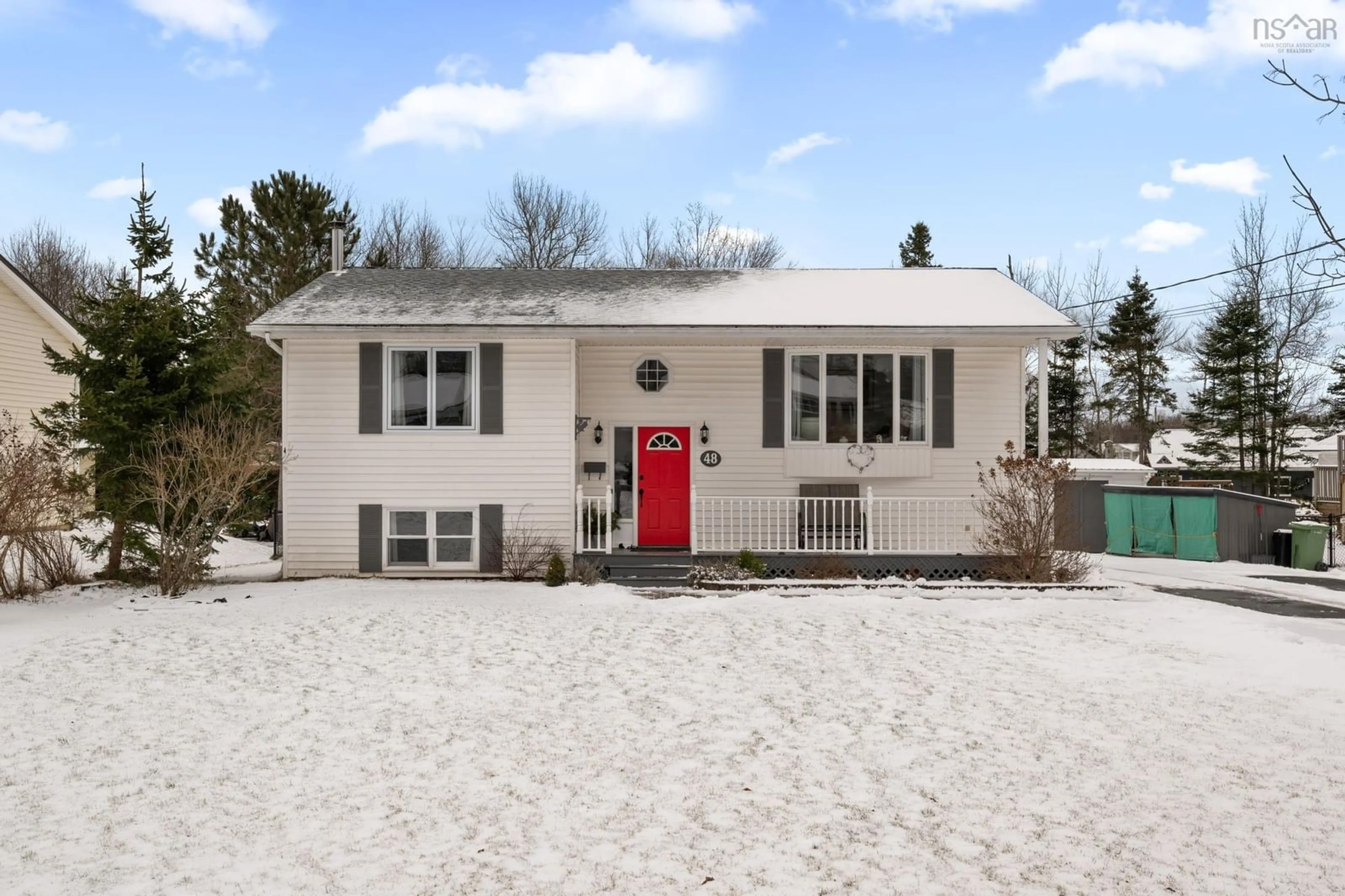 Home with vinyl exterior material, street for 48 Huckleberry Lane, Valley Nova Scotia B2N 6K2