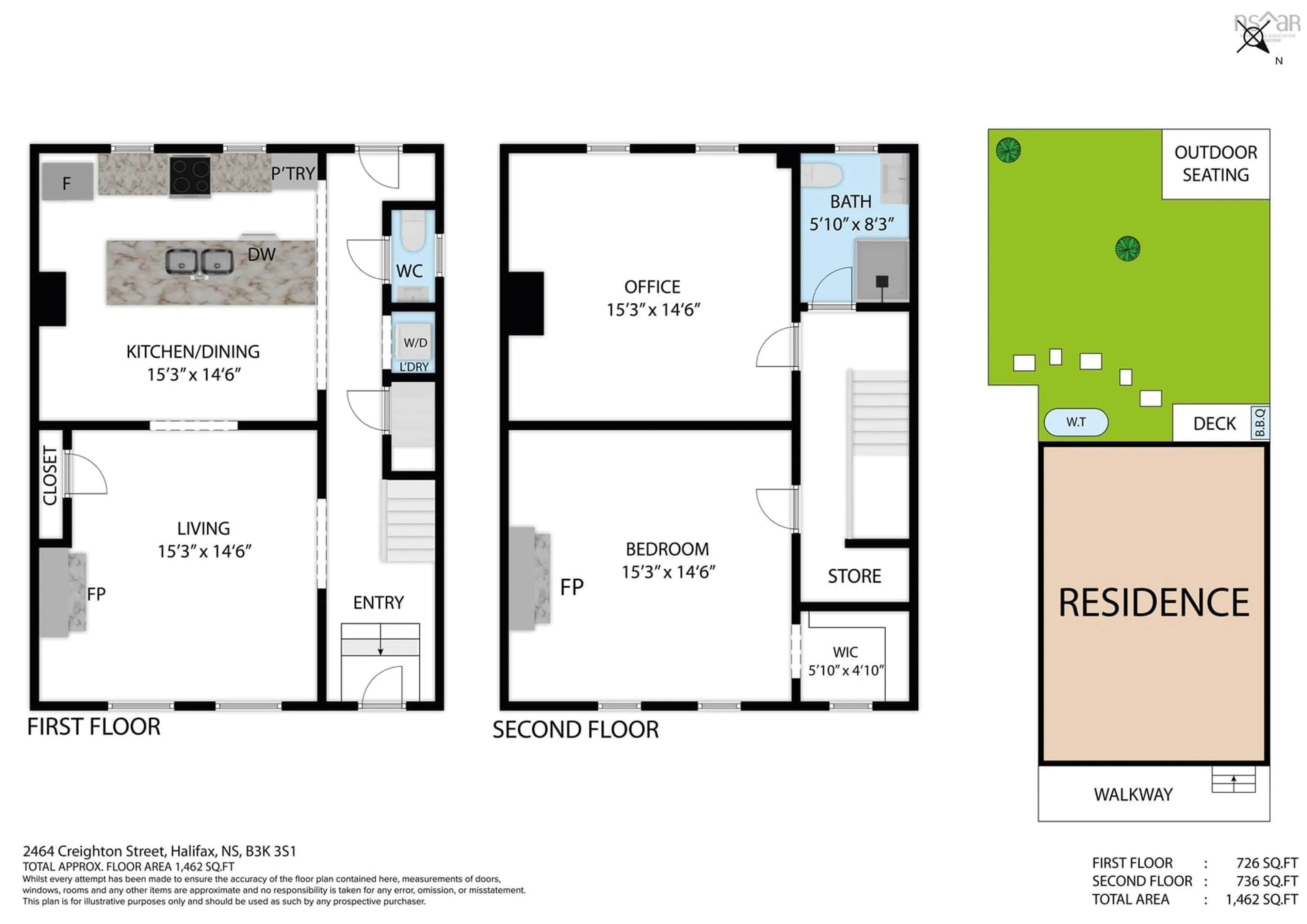 Floor plan for 2464 Creighton St, Halifax Nova Scotia B3K 3S1