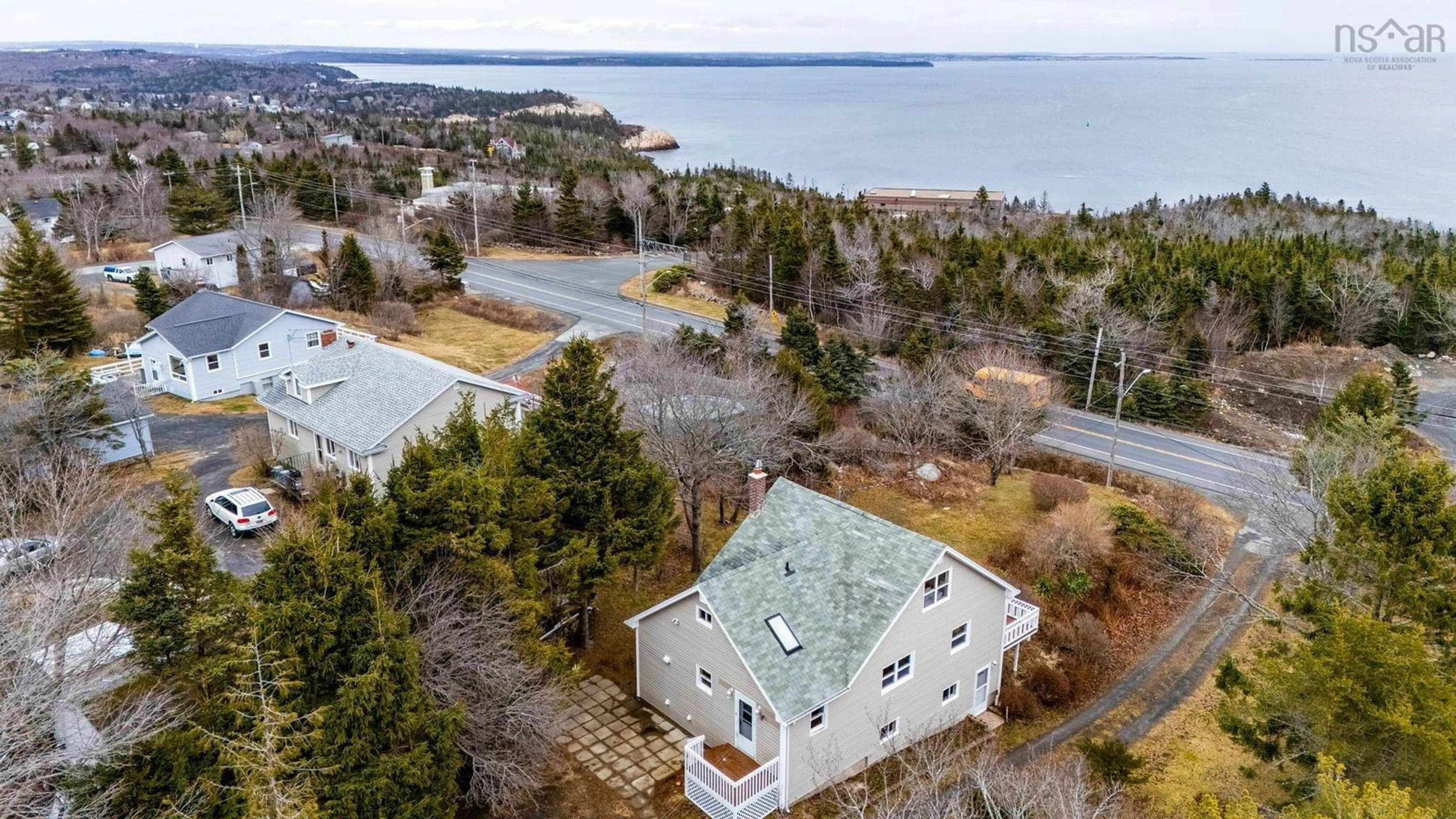 A pic from outside/outdoor area/front of a property/back of a property/a pic from drone, water/lake/river/ocean view for 145 Ketch Harbour Rd, Herring Cove Nova Scotia B3V 1J4