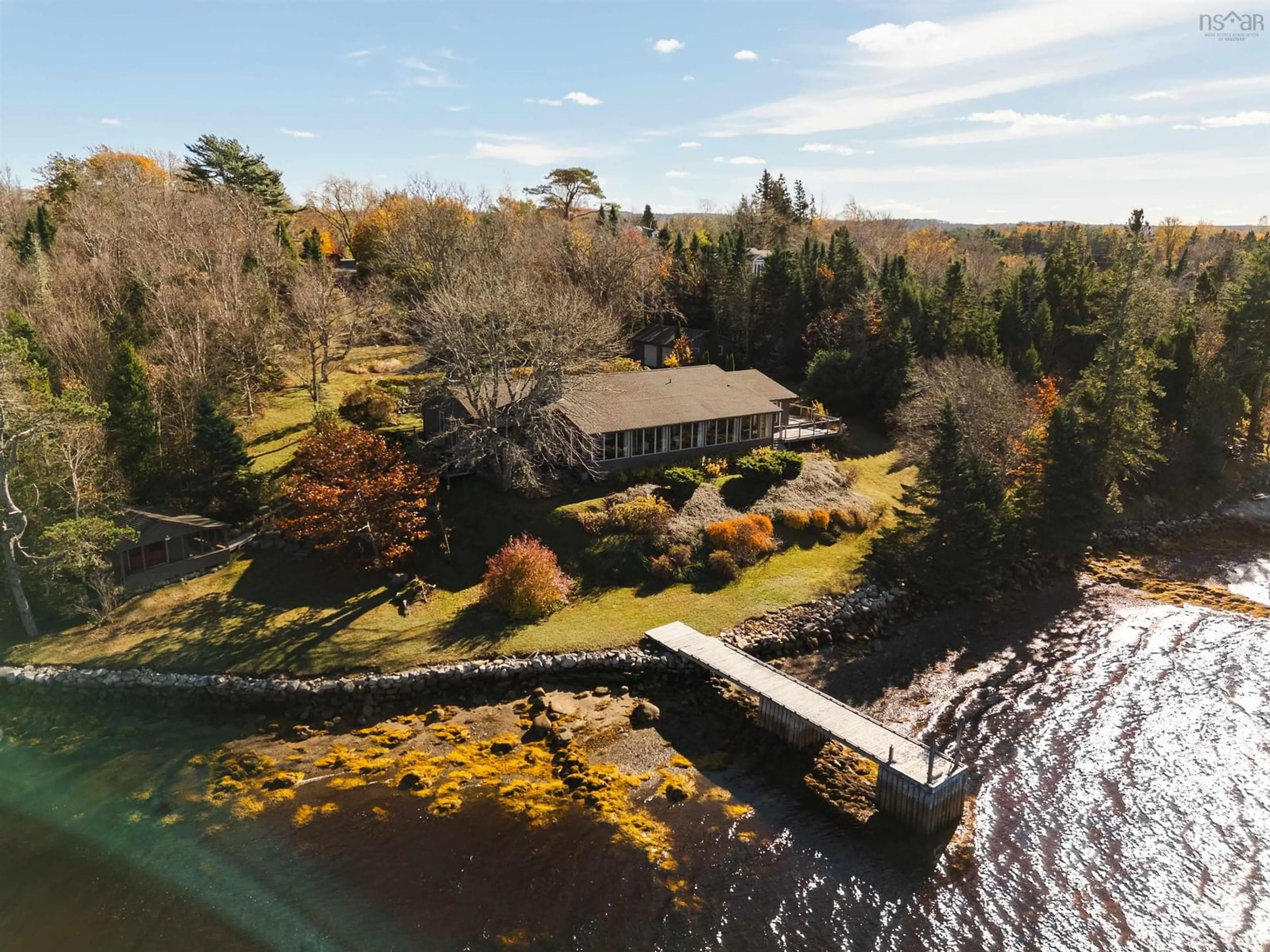 A pic from outside/outdoor area/front of a property/back of a property/a pic from drone, water/lake/river/ocean view for 10680 Peggys Cove Rd, Glen Margaret Nova Scotia B3Z 3E6