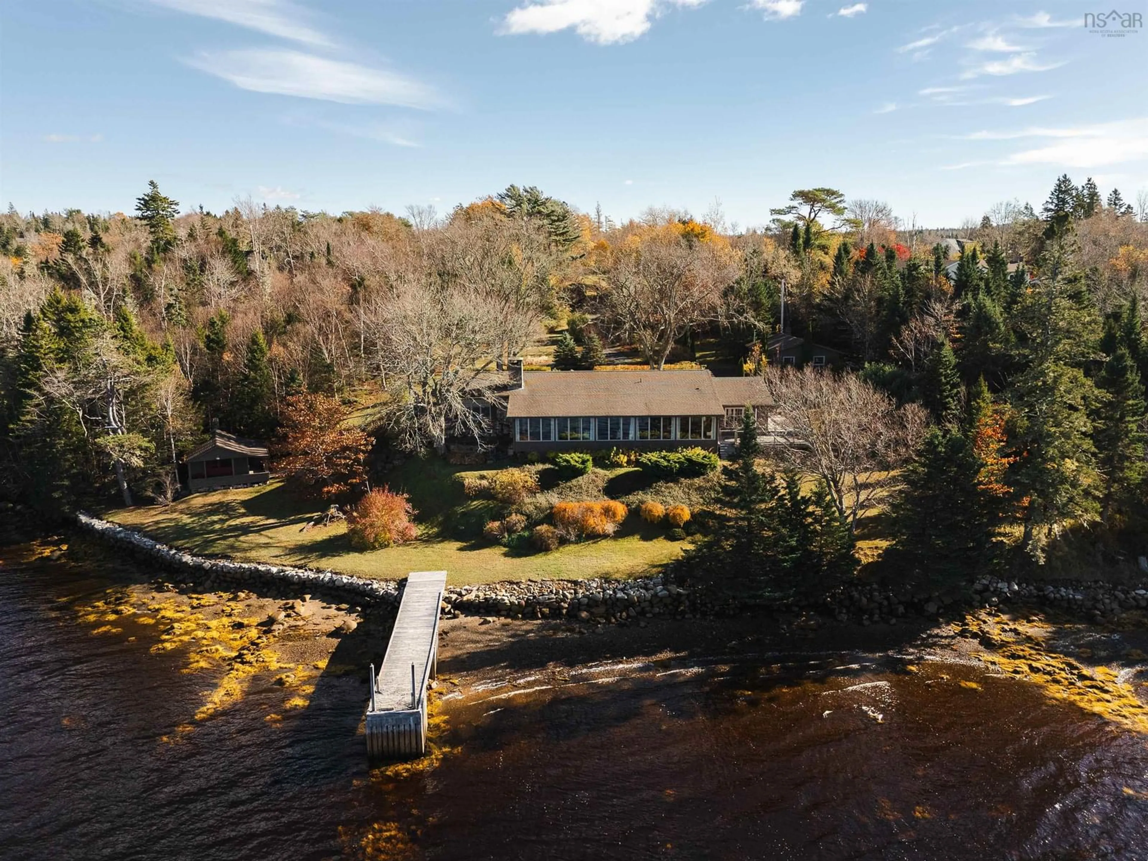 A pic from outside/outdoor area/front of a property/back of a property/a pic from drone, water/lake/river/ocean view for 10680 Peggys Cove Rd, Glen Margaret Nova Scotia B3Z 3E6