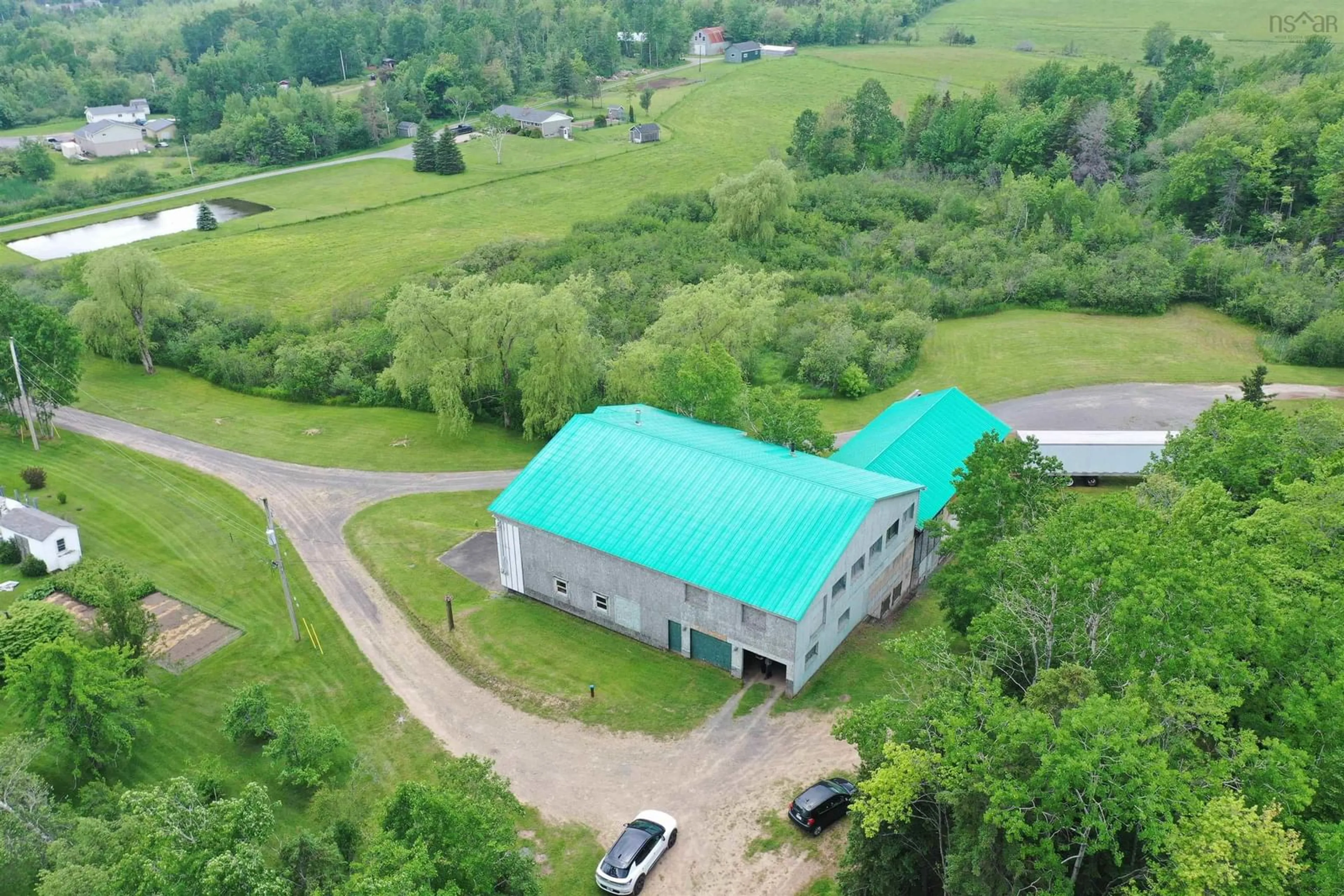 A pic from outside/outdoor area/front of a property/back of a property/a pic from drone, building for 6185 Highway 4, Linacy Nova Scotia B2H 5C4