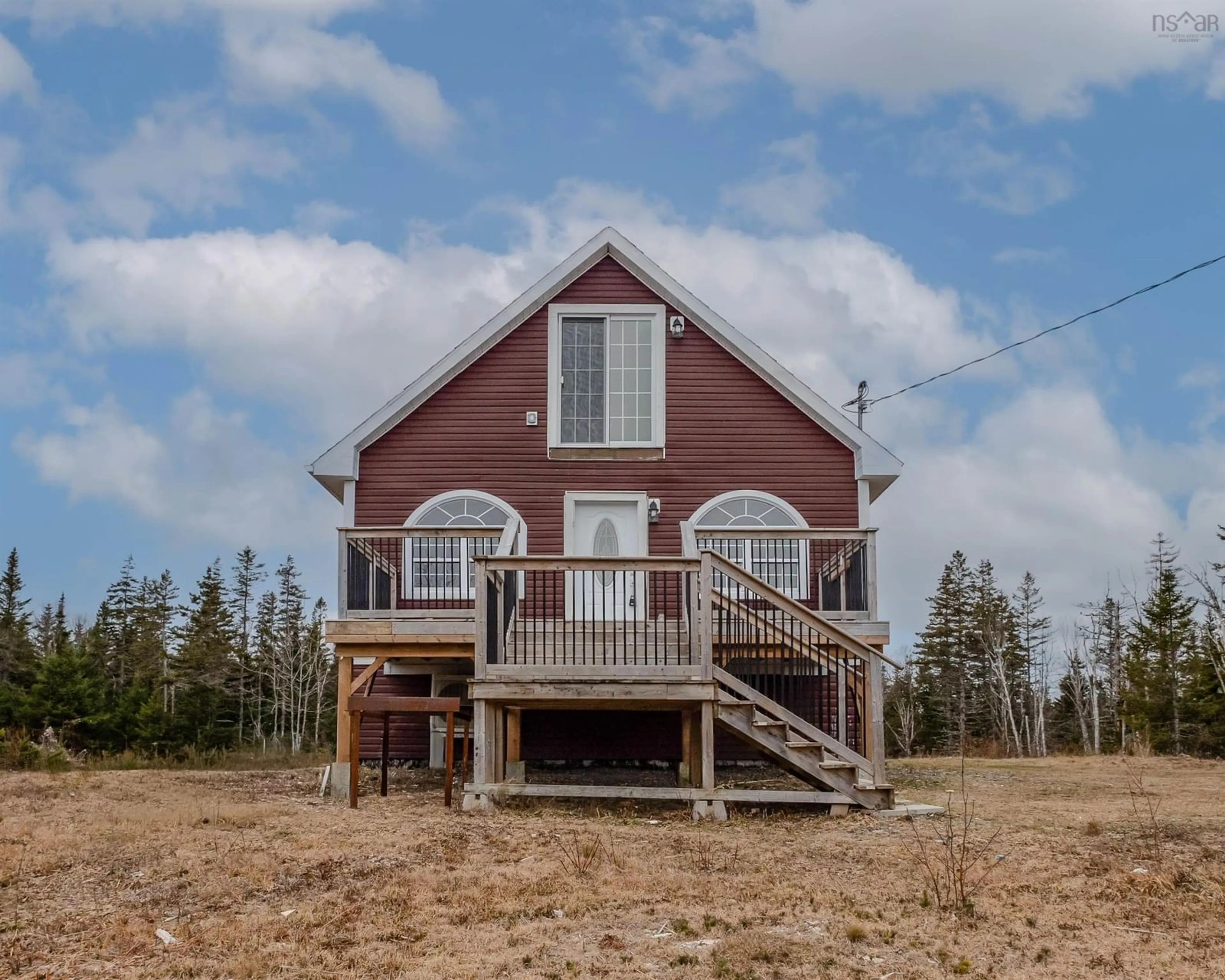 Home with vinyl exterior material, building for 5214 Grand Mira North Rd, Grand Mira North Nova Scotia B1K 1P9