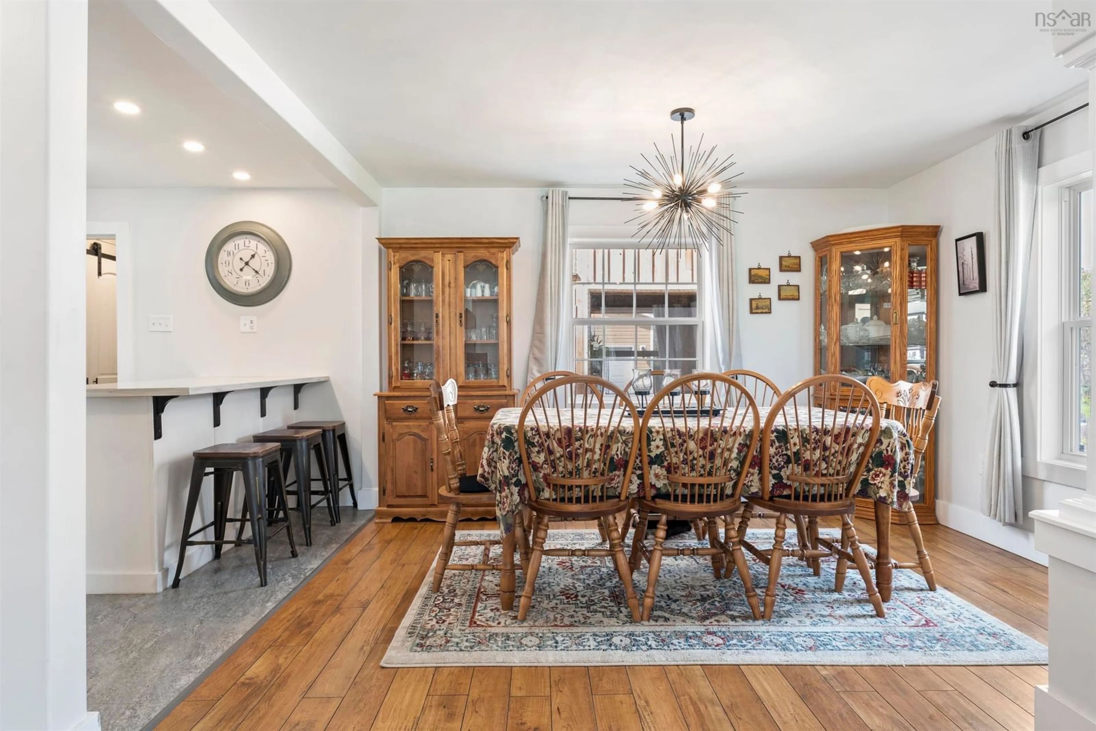 Dining room, wood/laminate floor for 57 Highway 336, Upper Musquodoboit Nova Scotia B0N 2M0