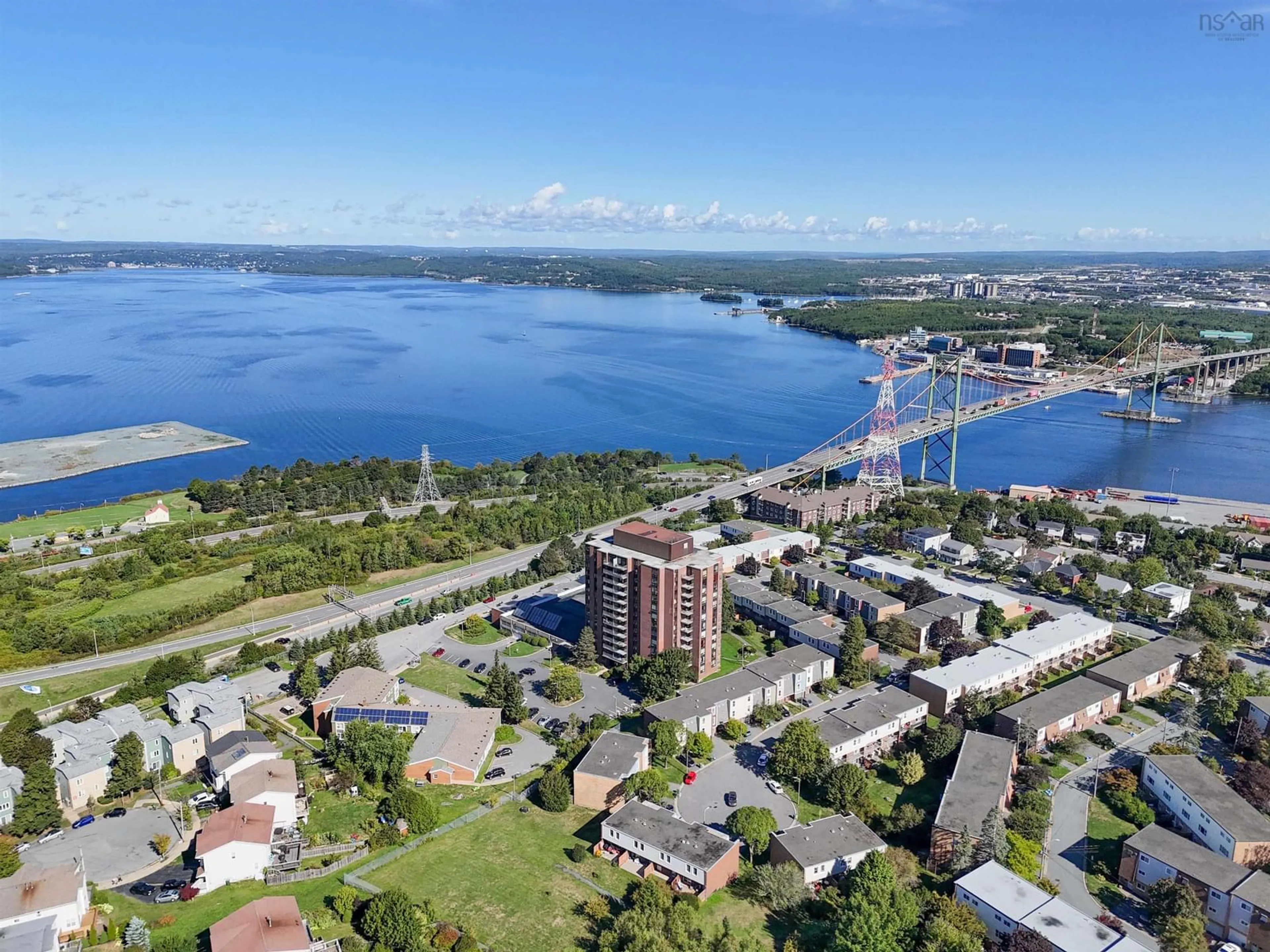 A pic from outside/outdoor area/front of a property/back of a property/a pic from drone, water/lake/river/ocean view for 5572 North Ridge Rd #1202, Halifax Peninsula Nova Scotia B3K 5K2