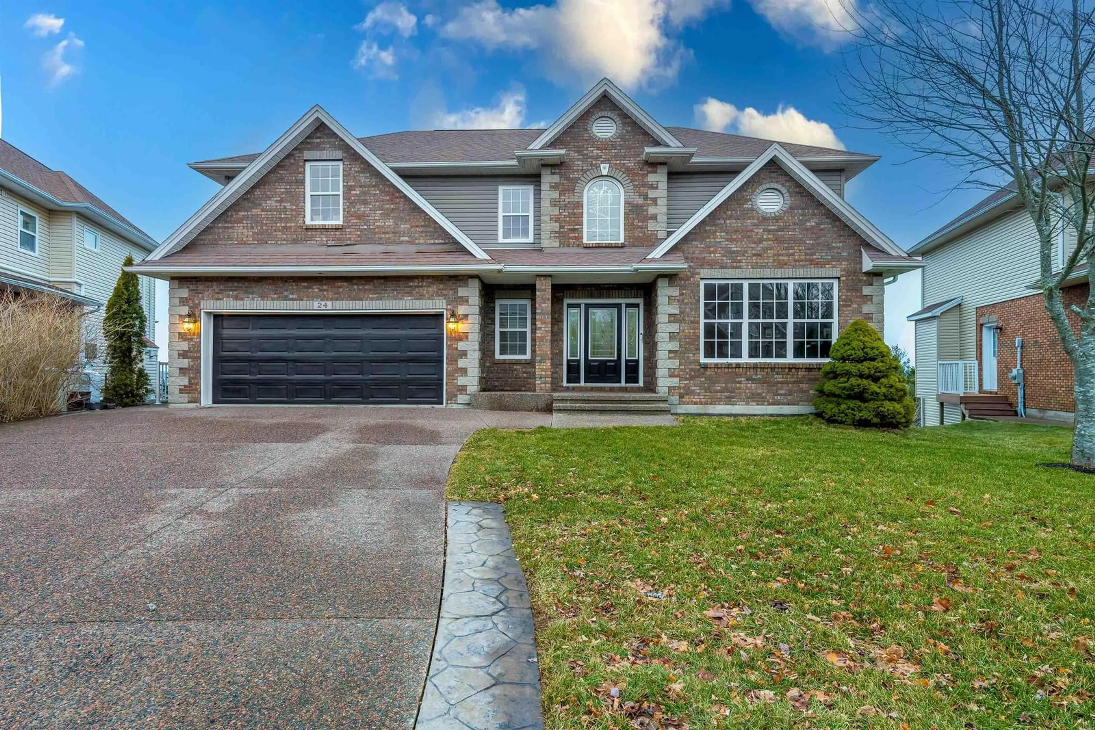Home with brick exterior material, street for 24 Vanier Way, Bedford Nova Scotia B4A 0A4