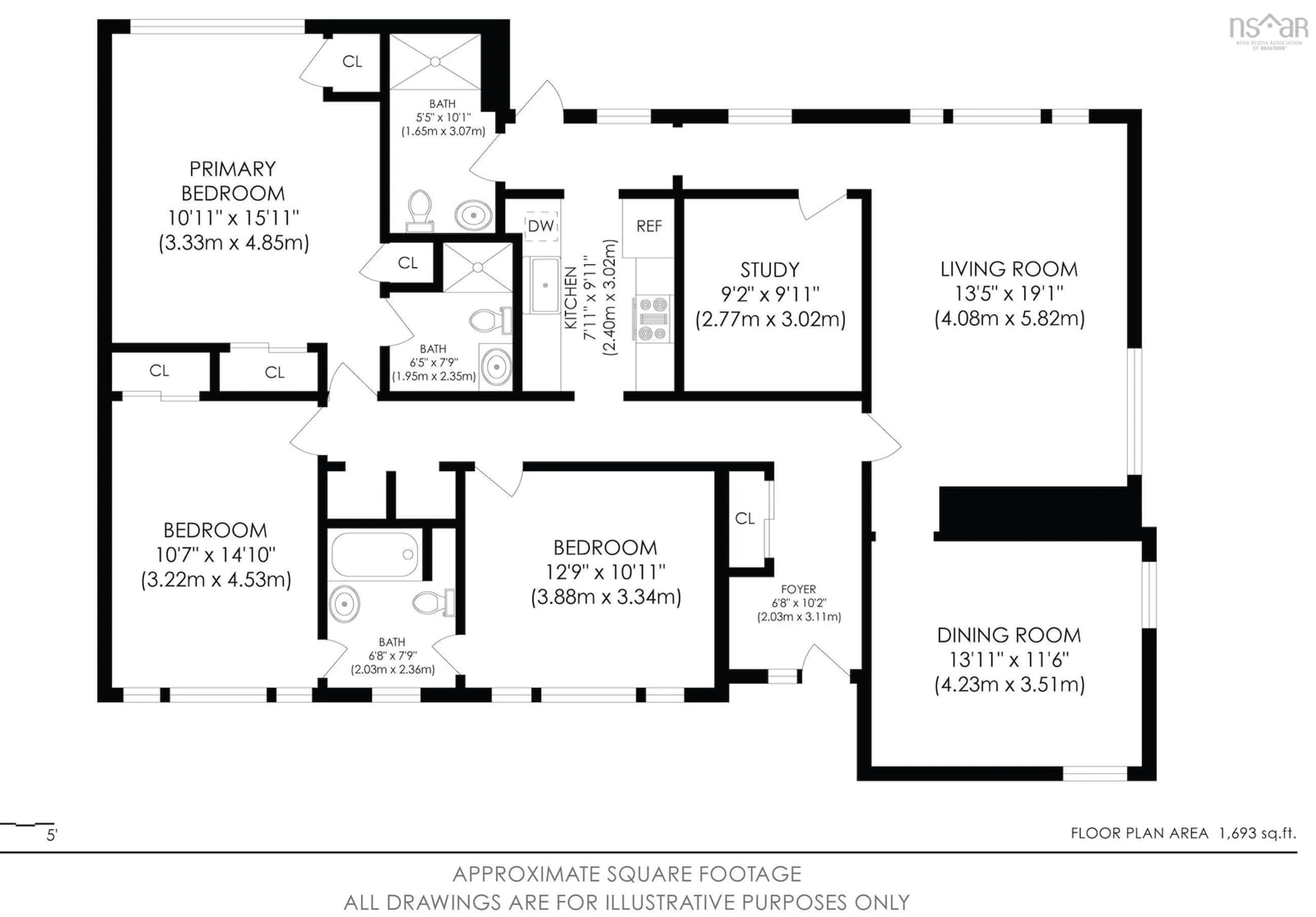 Floor plan for 2795 Joseph Howe Dr, Halifax Nova Scotia B3L 4G8
