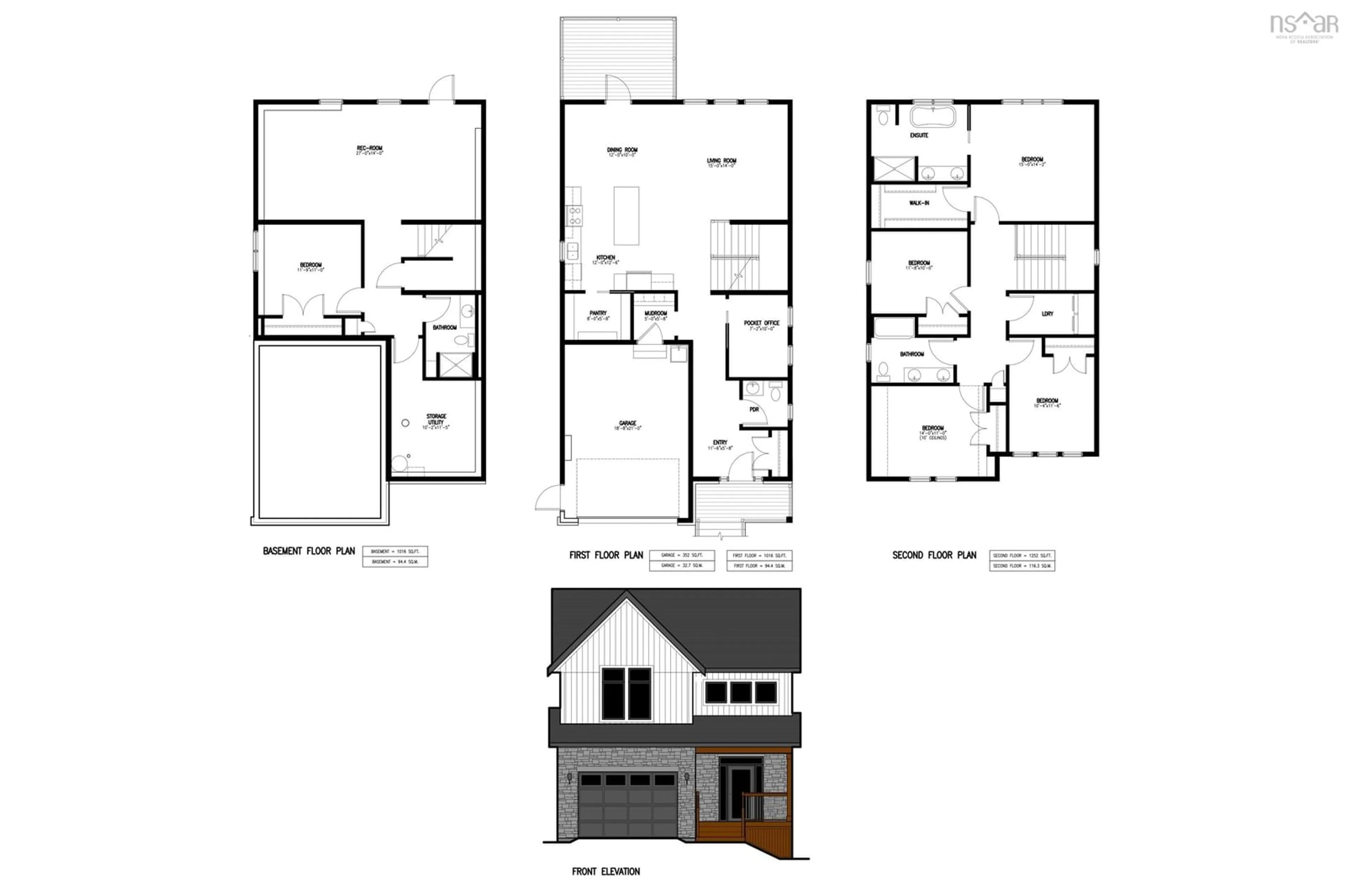 Floor plan for GW-5 32 Gardenia Way, Dartmouth Nova Scotia B2X 0C8