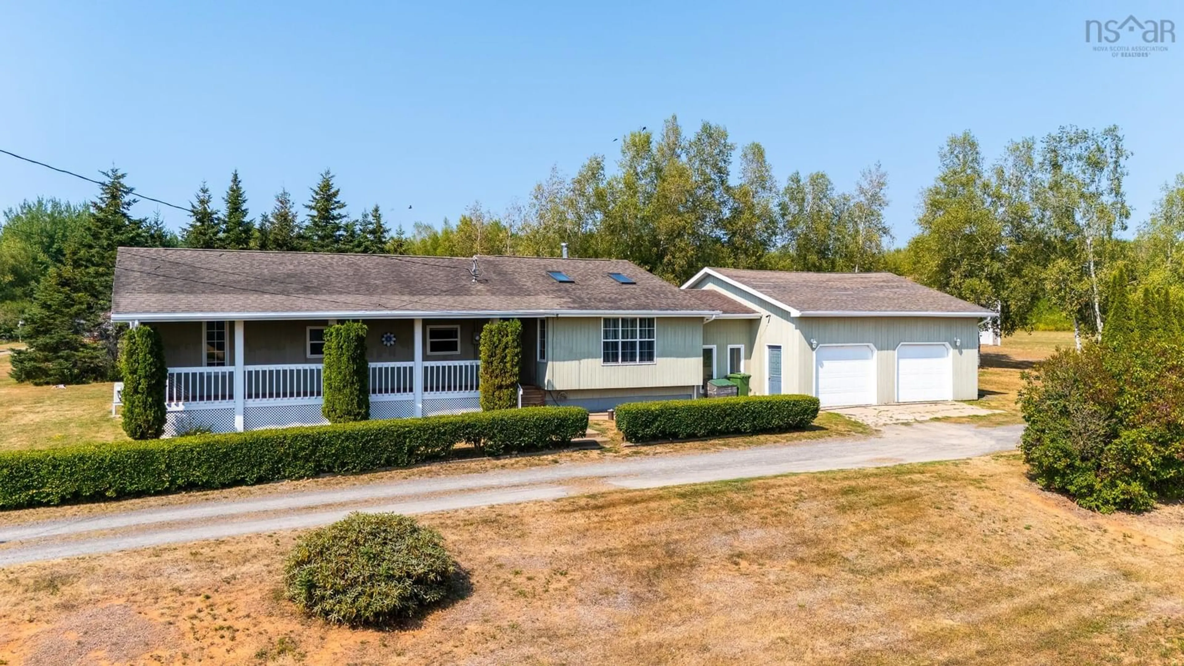 A pic from outside/outdoor area/front of a property/back of a property/a pic from drone, street for 1477 Lakewood Rd, Steam Mill Nova Scotia B4N 3V7