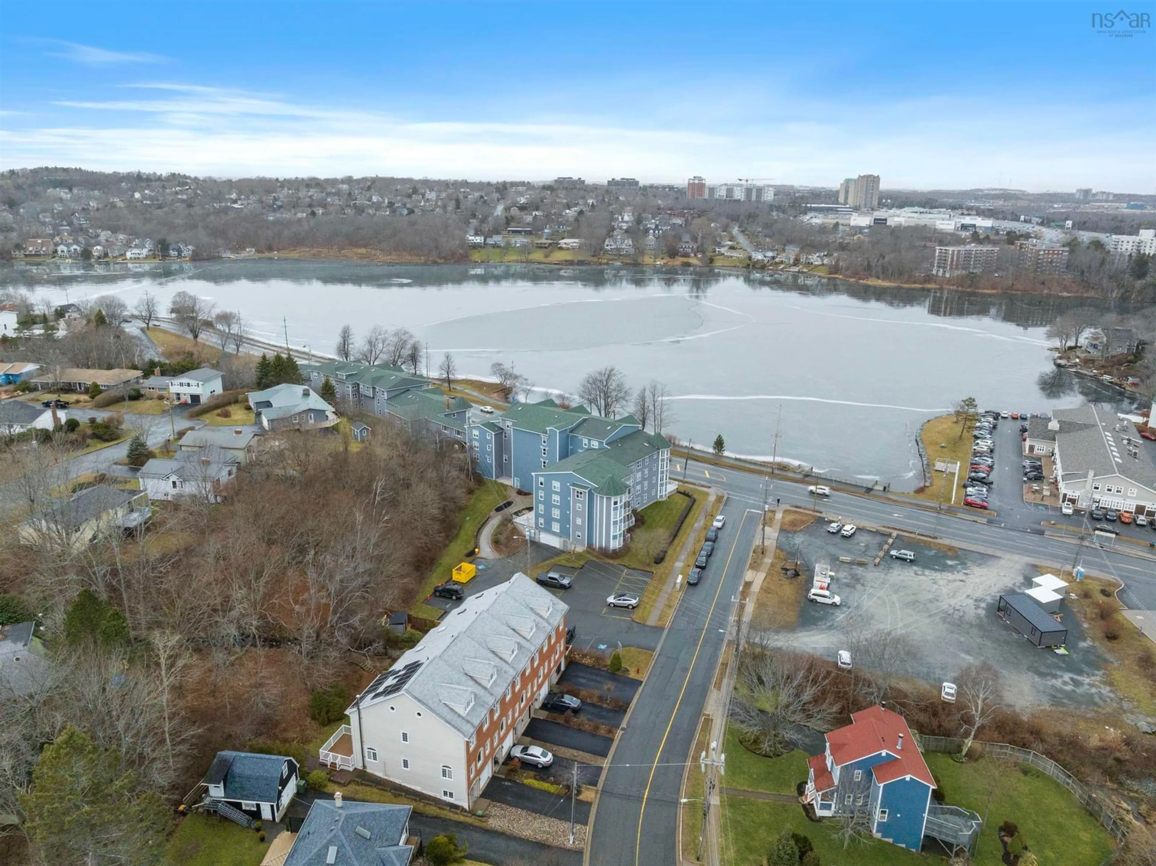 A pic from outside/outdoor area/front of a property/back of a property/a pic from drone, water/lake/river/ocean view for 271 Prince Albert Rd #203, Dartmouth Nova Scotia B2Y 1M9
