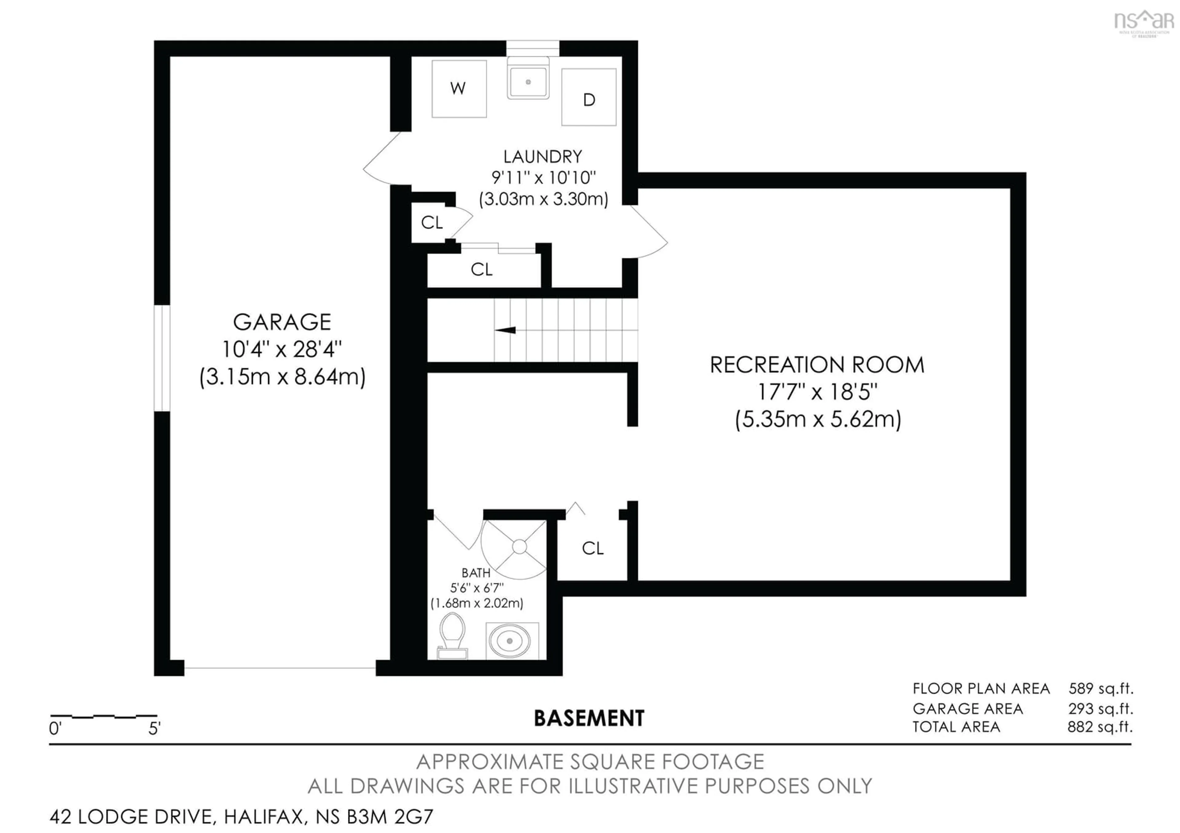Floor plan for 42 Lodge Dr, Halifax Nova Scotia B3M 2G7