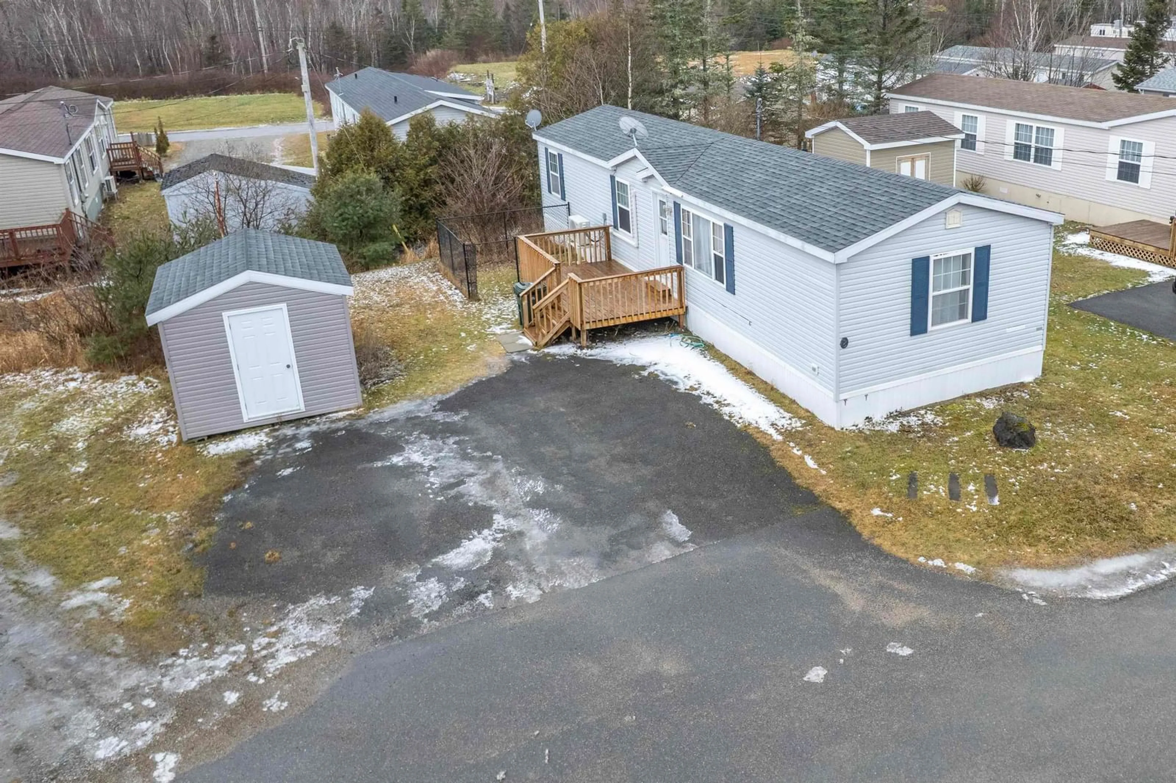 A pic from outside/outdoor area/front of a property/back of a property/a pic from drone, street for 8 Park St, Howie Centre Nova Scotia B1J 2A9