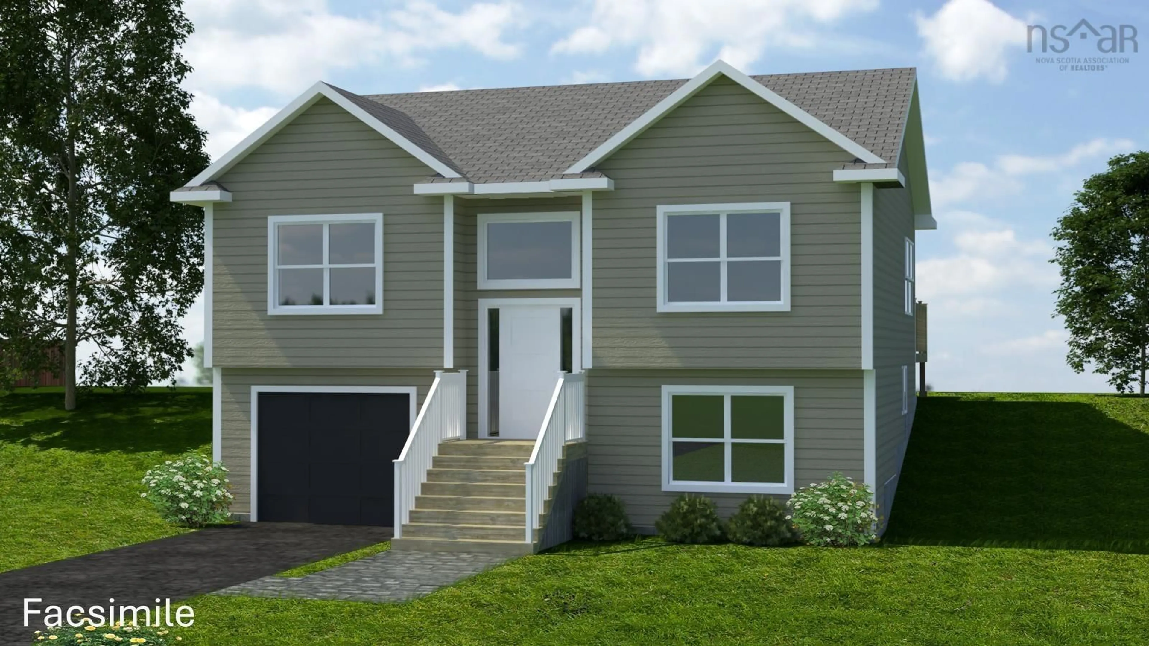 Home with vinyl exterior material, street for 66 Boulder Lane, Eastern Passage Nova Scotia B3G 1P9