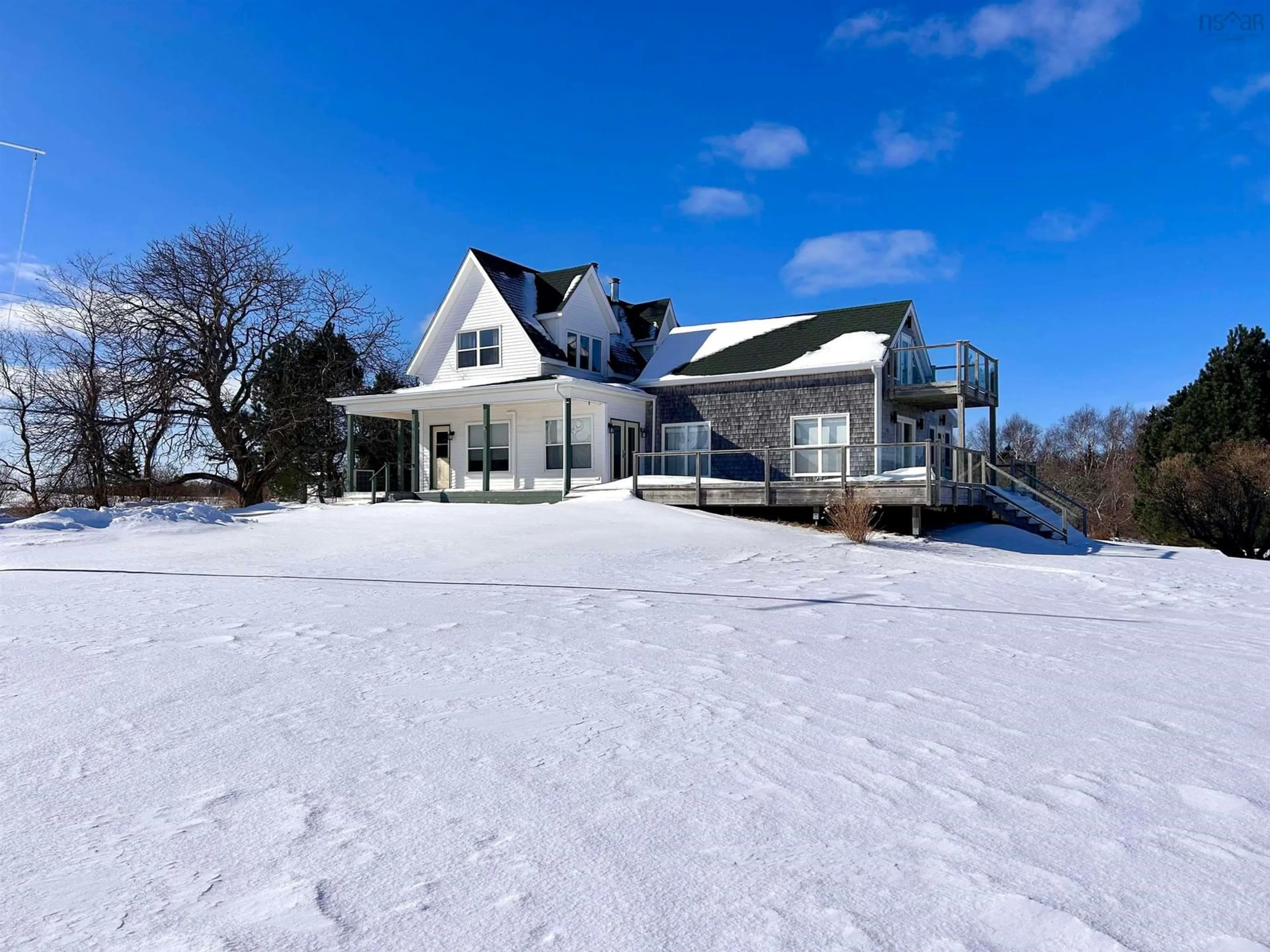 A pic from outside/outdoor area/front of a property/back of a property/a pic from drone, unknown for 5939 366 Hwy, Lorneville Nova Scotia B4H 3X9