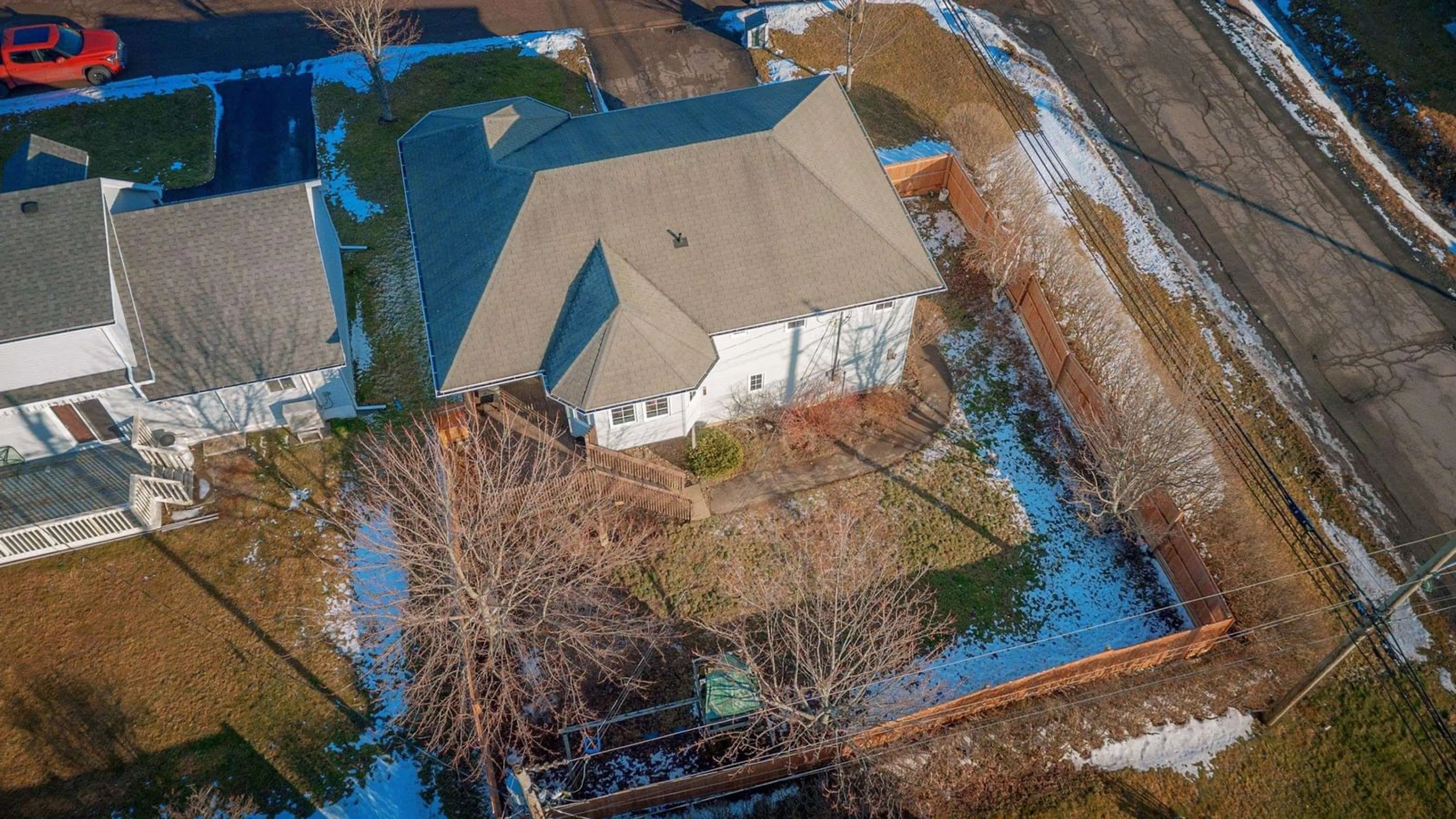 A pic from outside/outdoor area/front of a property/back of a property/a pic from drone, building for 1 Waye Crt, Port Hawkesbury Nova Scotia B9A 3B6