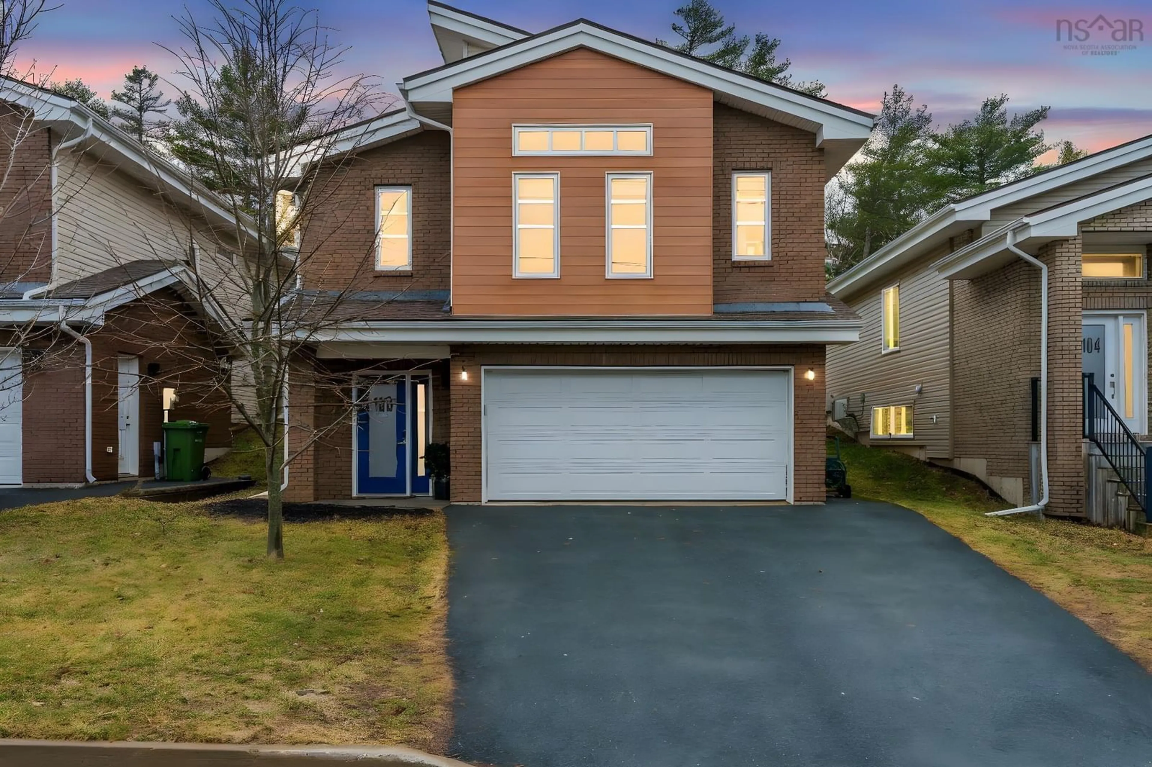 Home with vinyl exterior material, street for 100 Armenia Dr, Bedford Nova Scotia B4A 0H6