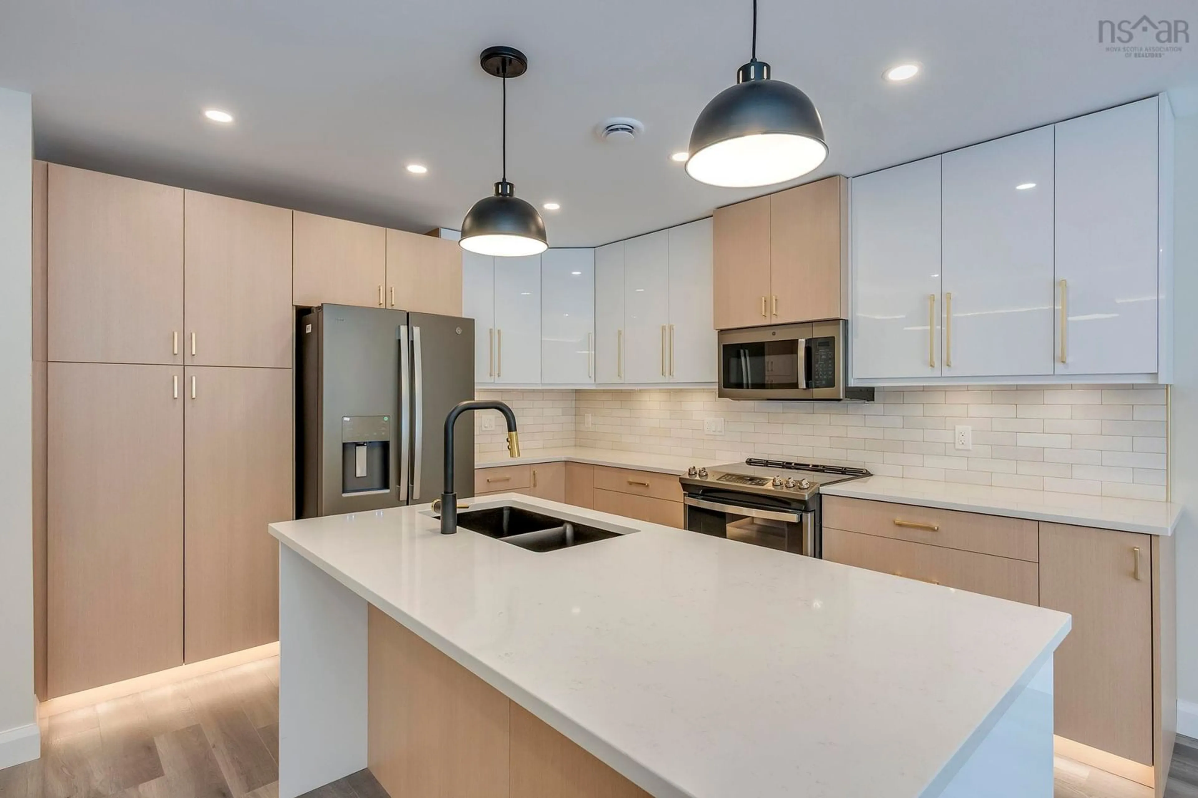 Contemporary kitchen, ceramic/tile floor for 10 Peterson St, Cambridge Nova Scotia B0P 1G0