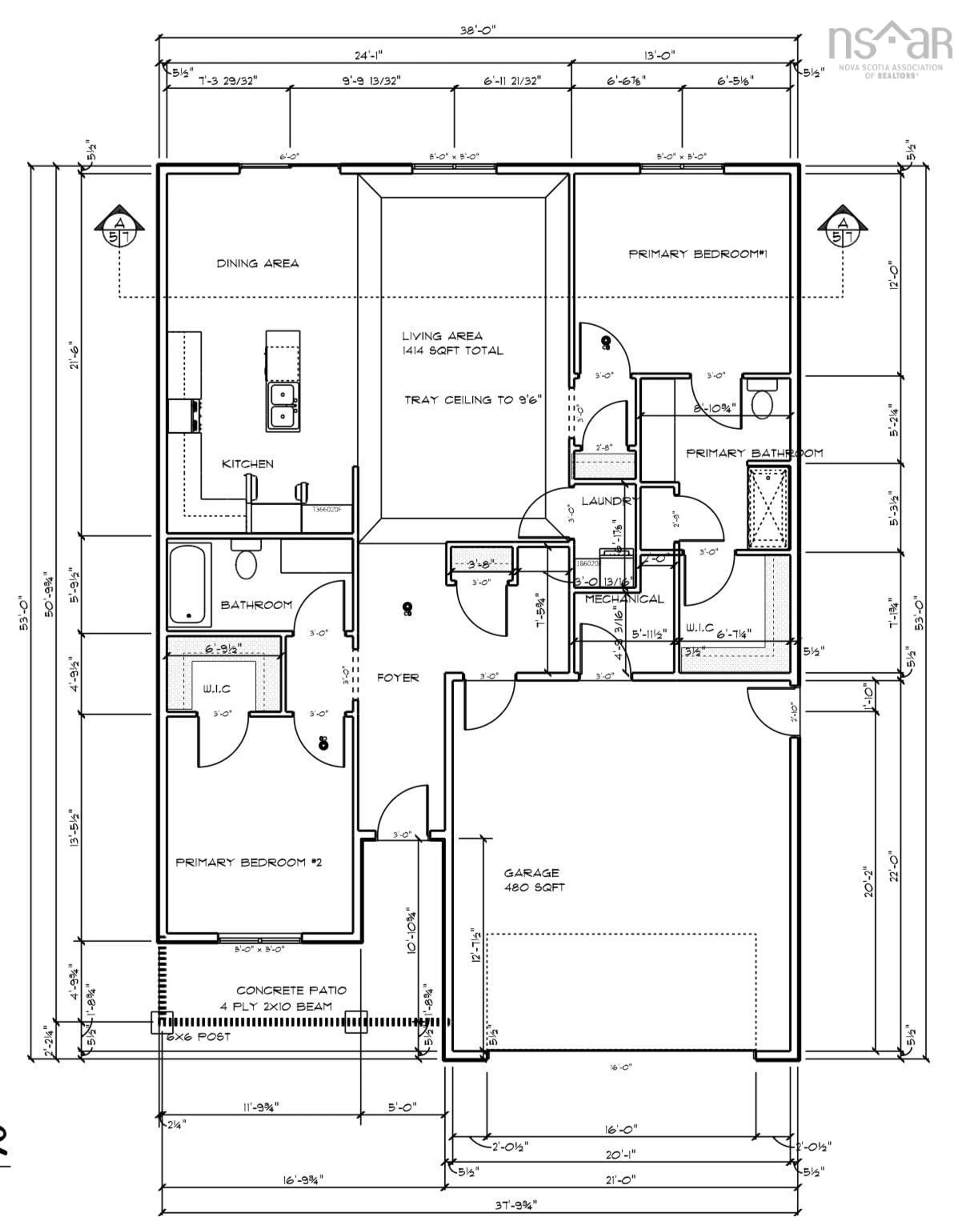 Floor plan for 10 Peterson St, Cambridge Nova Scotia B0P 1G0