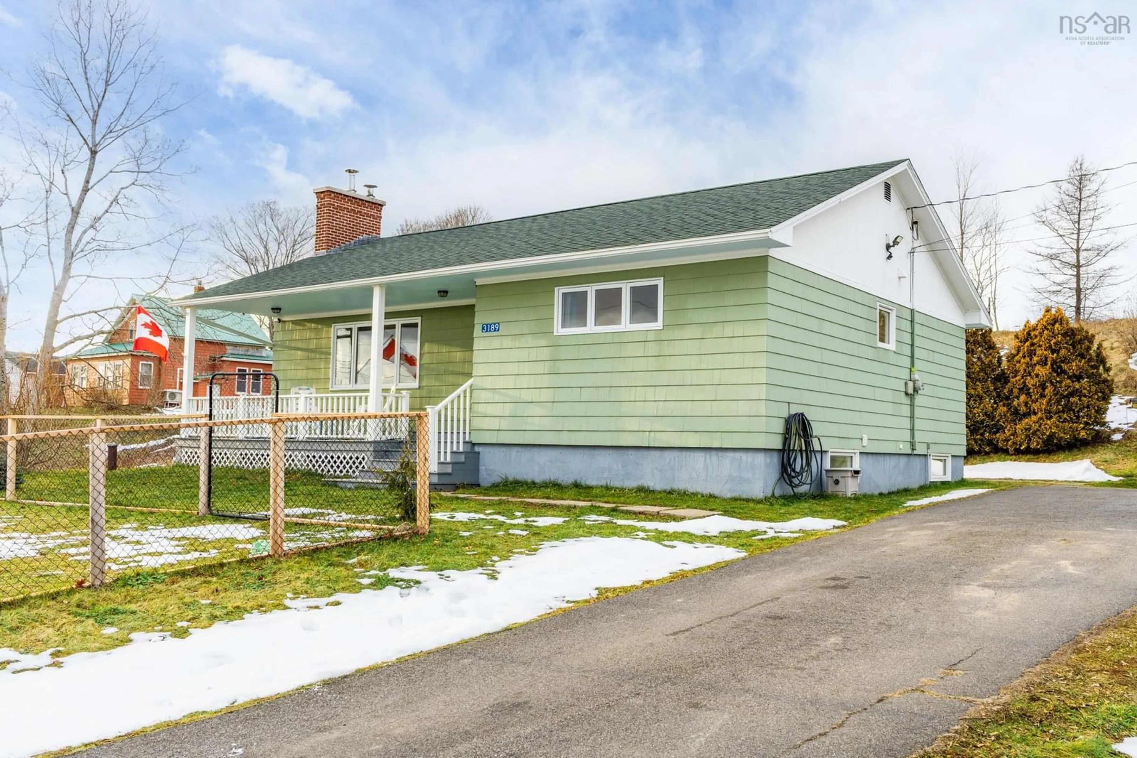 Home with vinyl exterior material, street for 3189 Clementsvale Rd, Clementsvale Nova Scotia B0S 1G0